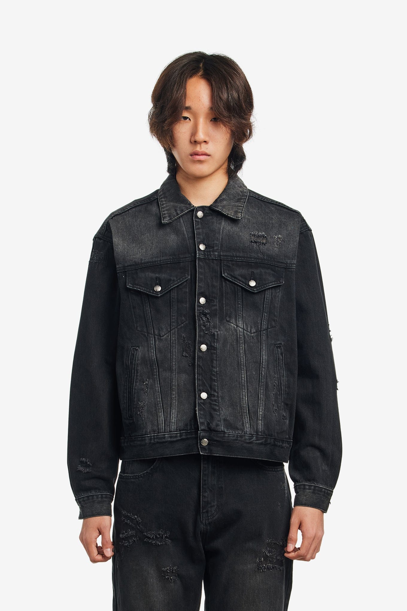 Fucking Awesome DISTRESSED DENIM JACKET