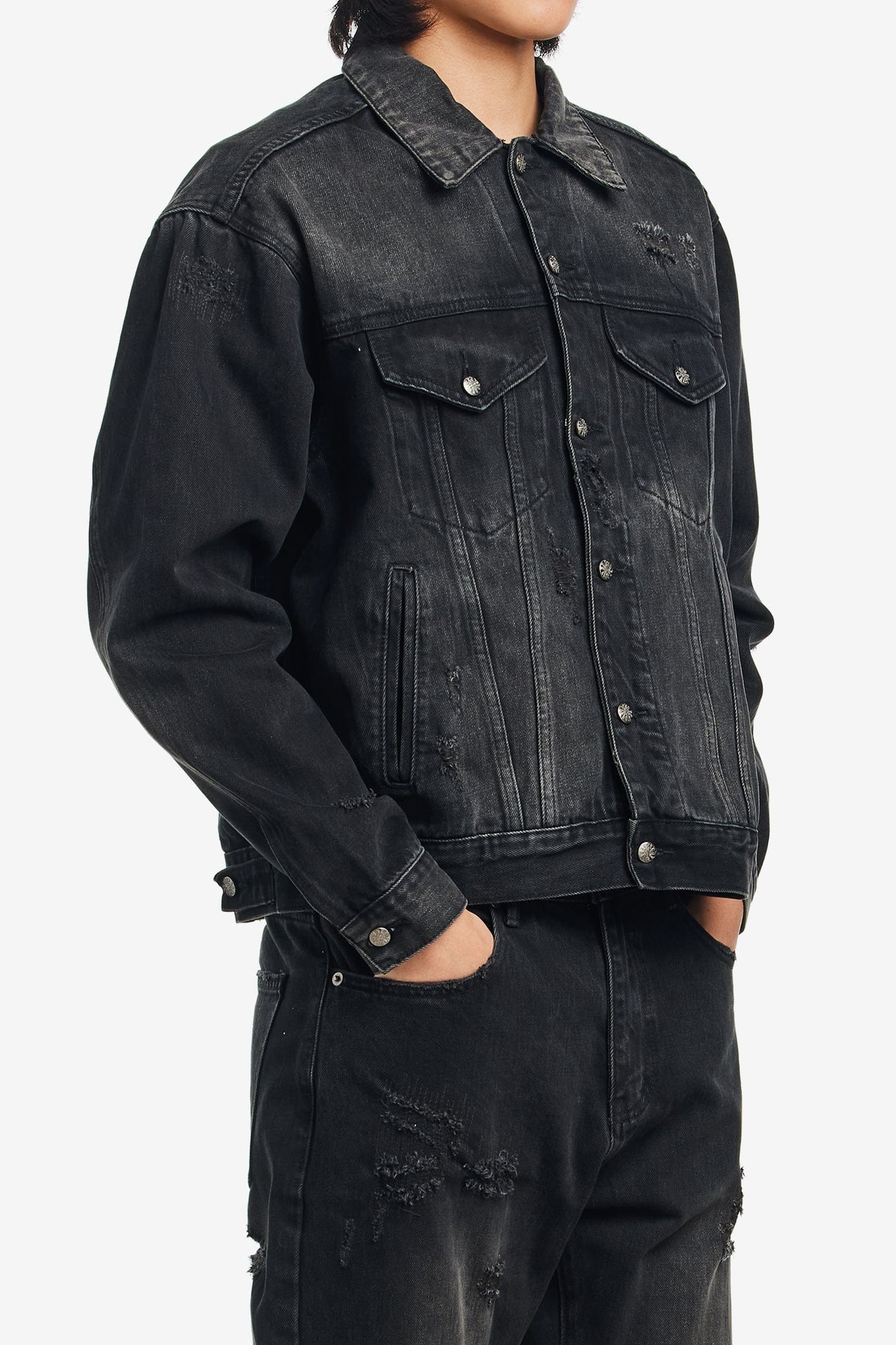 Fucking Awesome DISTRESSED DENIM JACKET