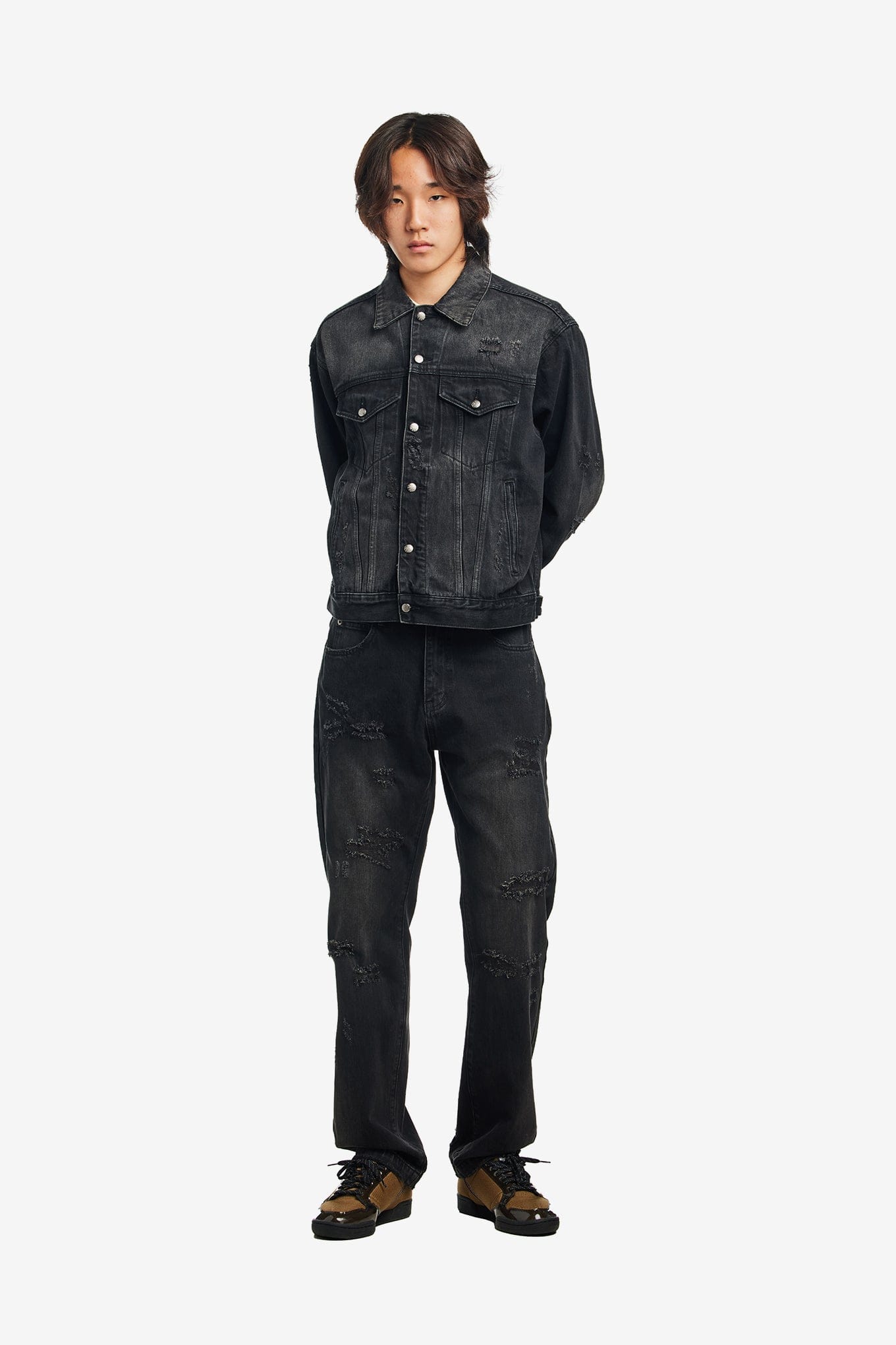 Fucking Awesome DISTRESSED DENIM JACKET