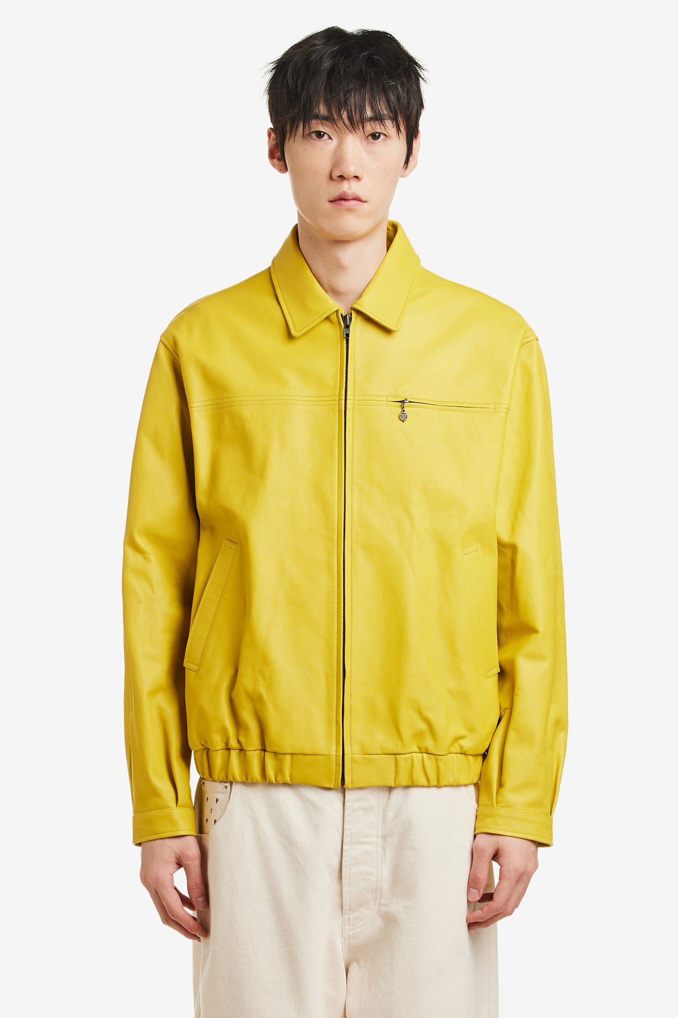 Thisisneverthat LEATHER HARRINGTON JACKET