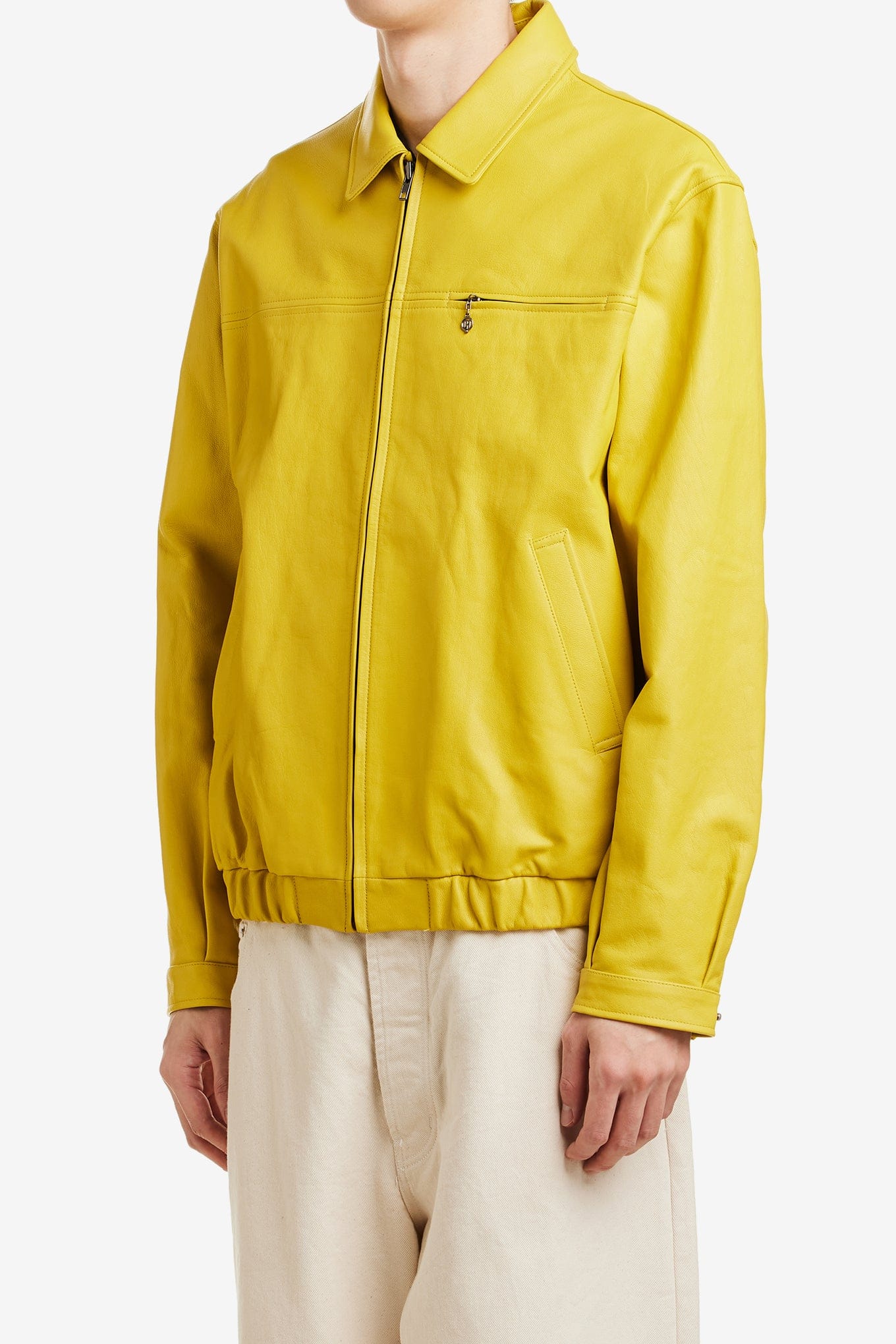 Thisisneverthat LEATHER HARRINGTON JACKET
