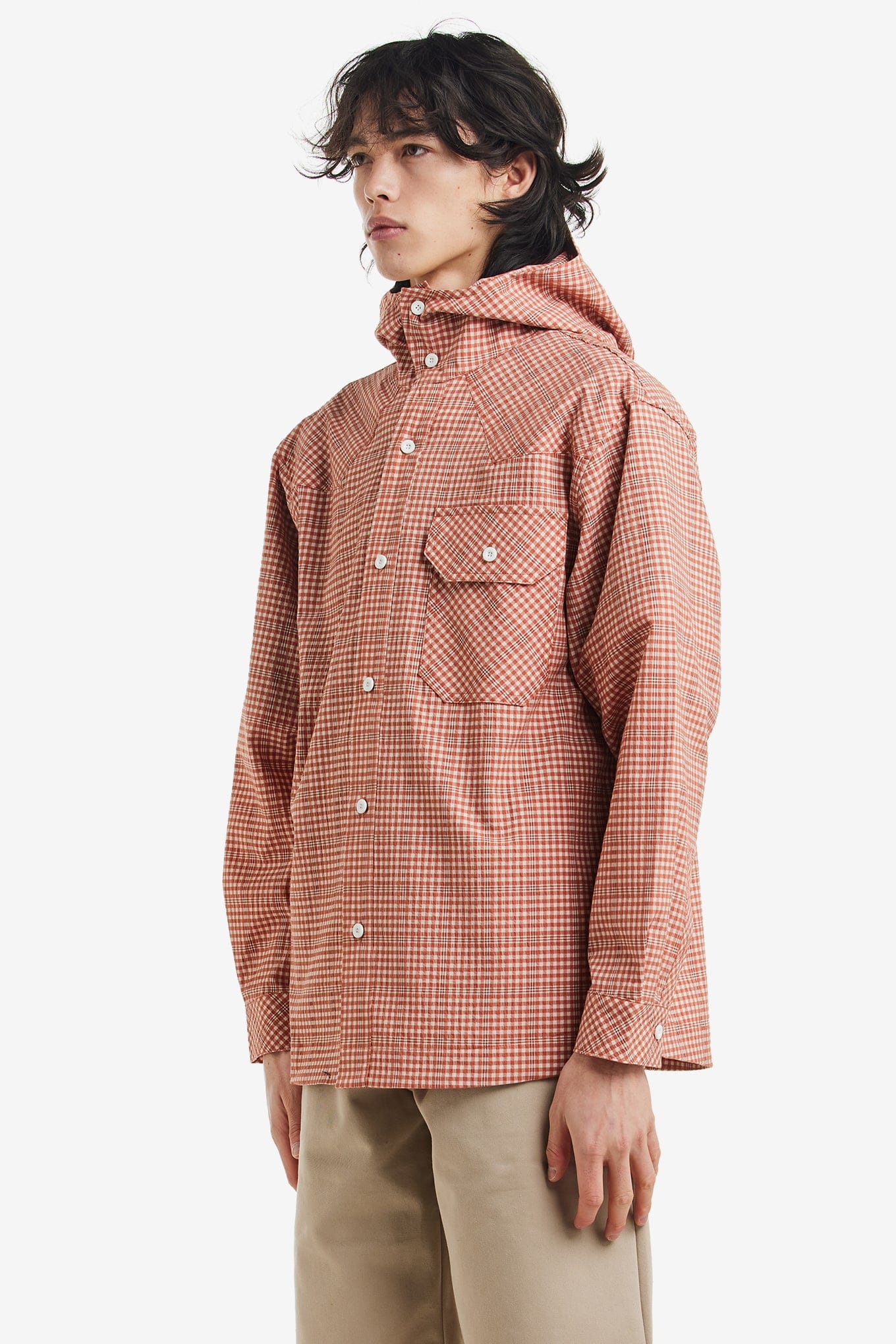 Nostasy HOODED SHIRT JACKET