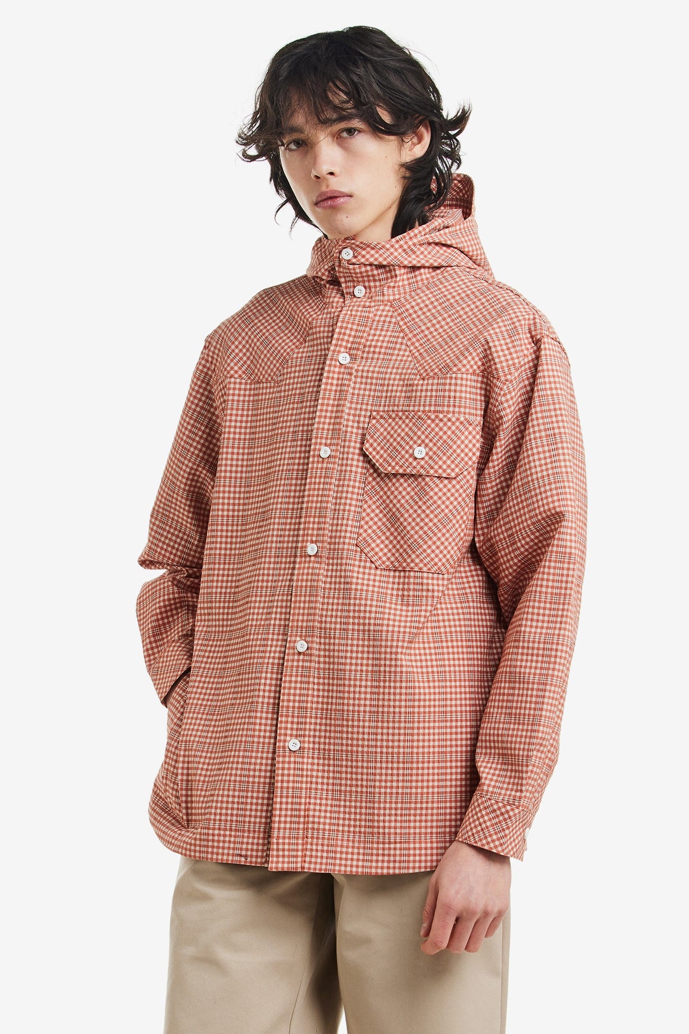 Nostasy HOODED SHIRT JACKET