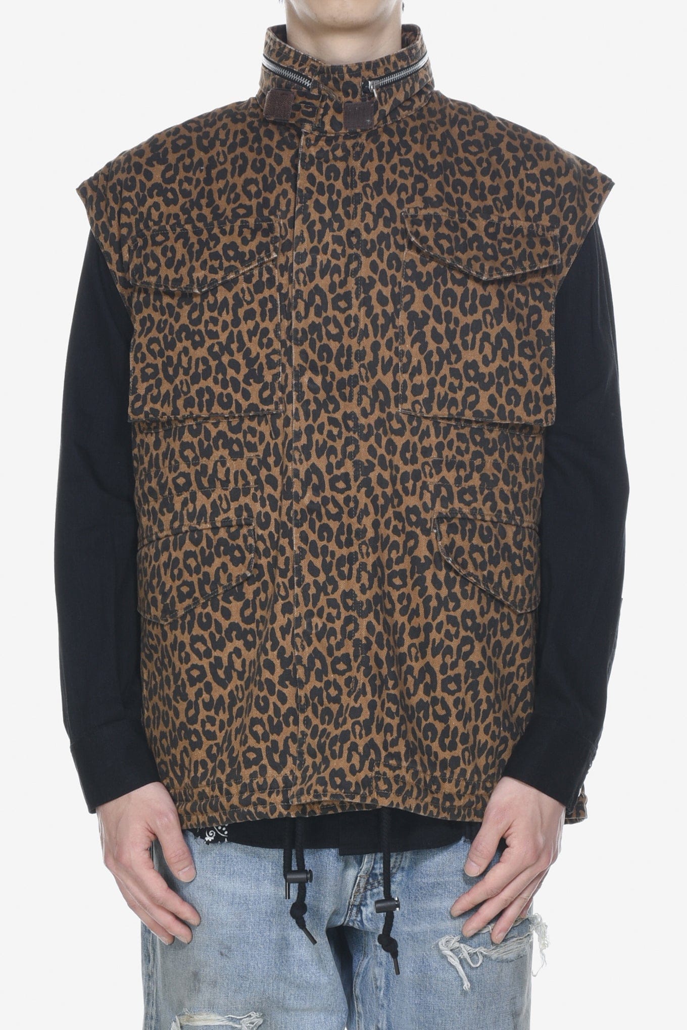 Minedenim LEOPARD NOSLEEVE M - 65