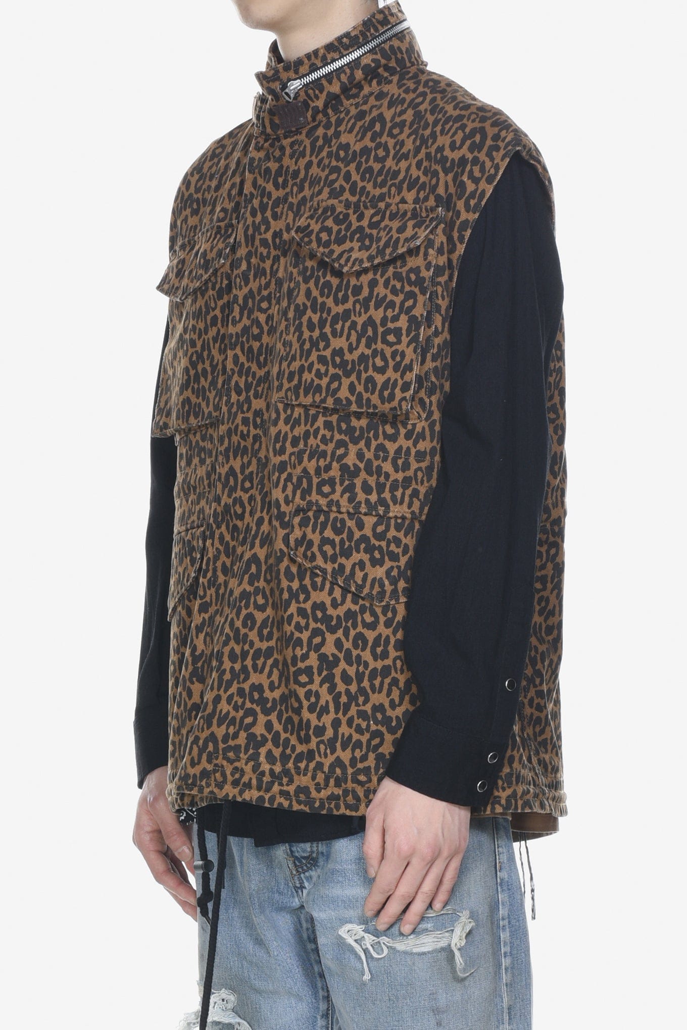 Minedenim LEOPARD NOSLEEVE M - 65