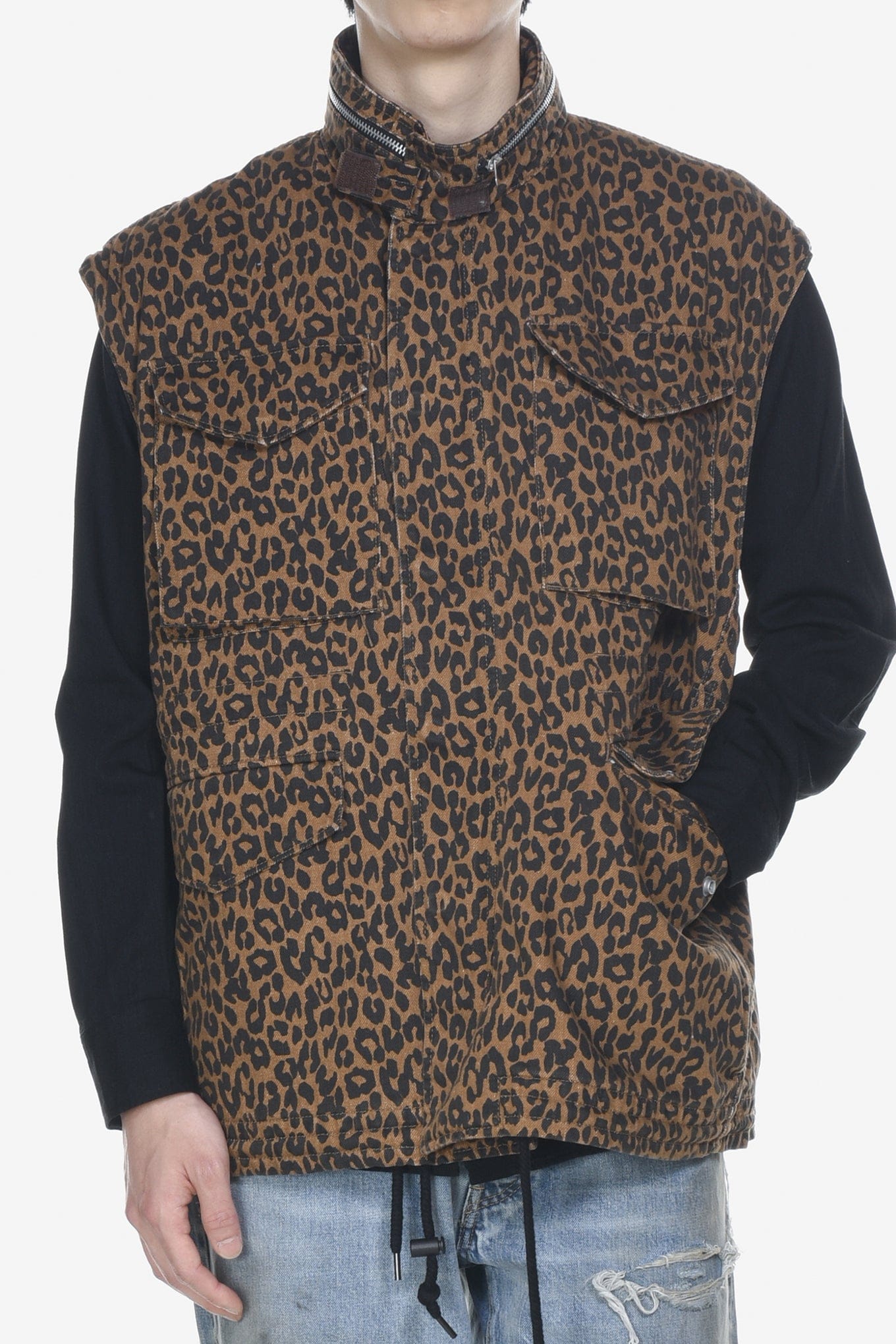 Minedenim LEOPARD NOSLEEVE M - 65