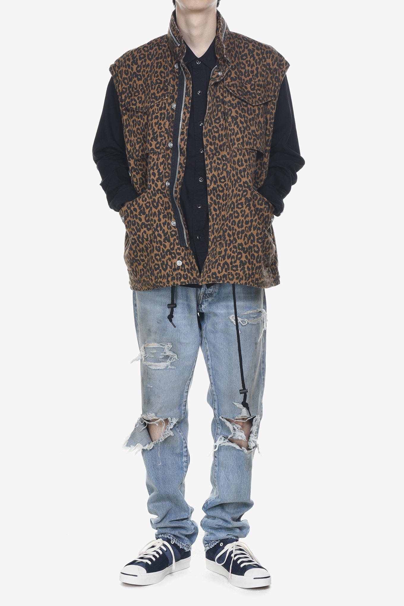 Minedenim LEOPARD NOSLEEVE M - 65