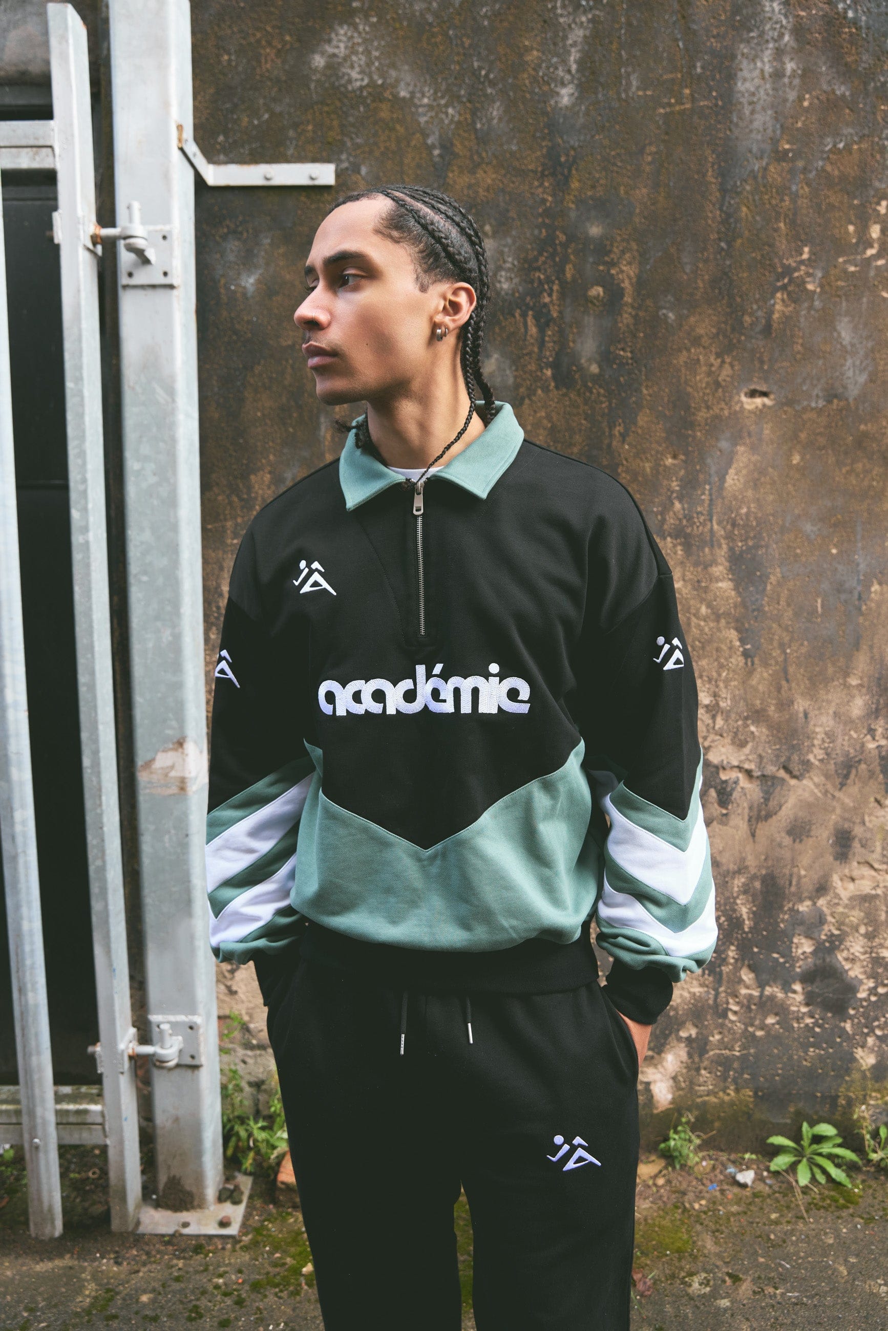 Vice 84 Home Stretch Heavyweight 1/4 Zip - Black