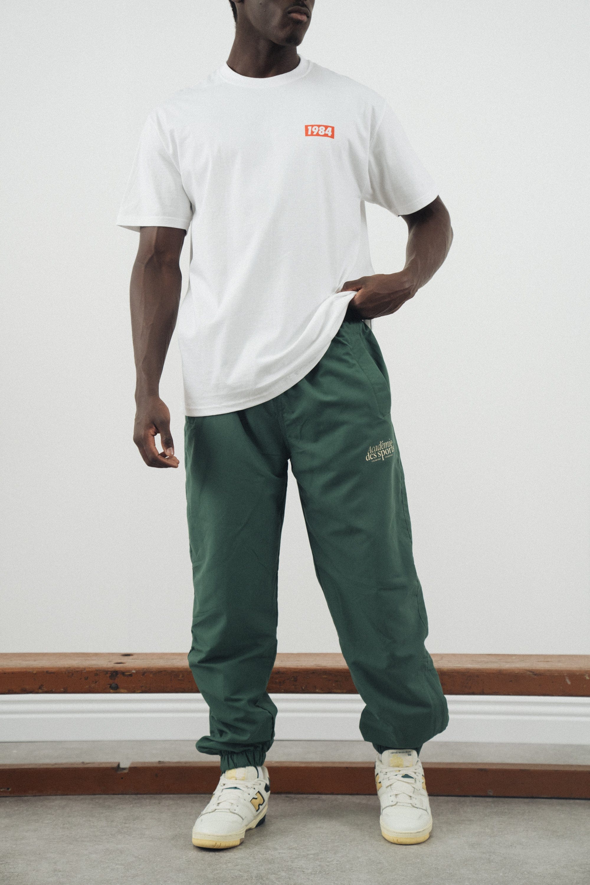 Vice 84 Académie Des Sports Script Nylon Trackpants - Green