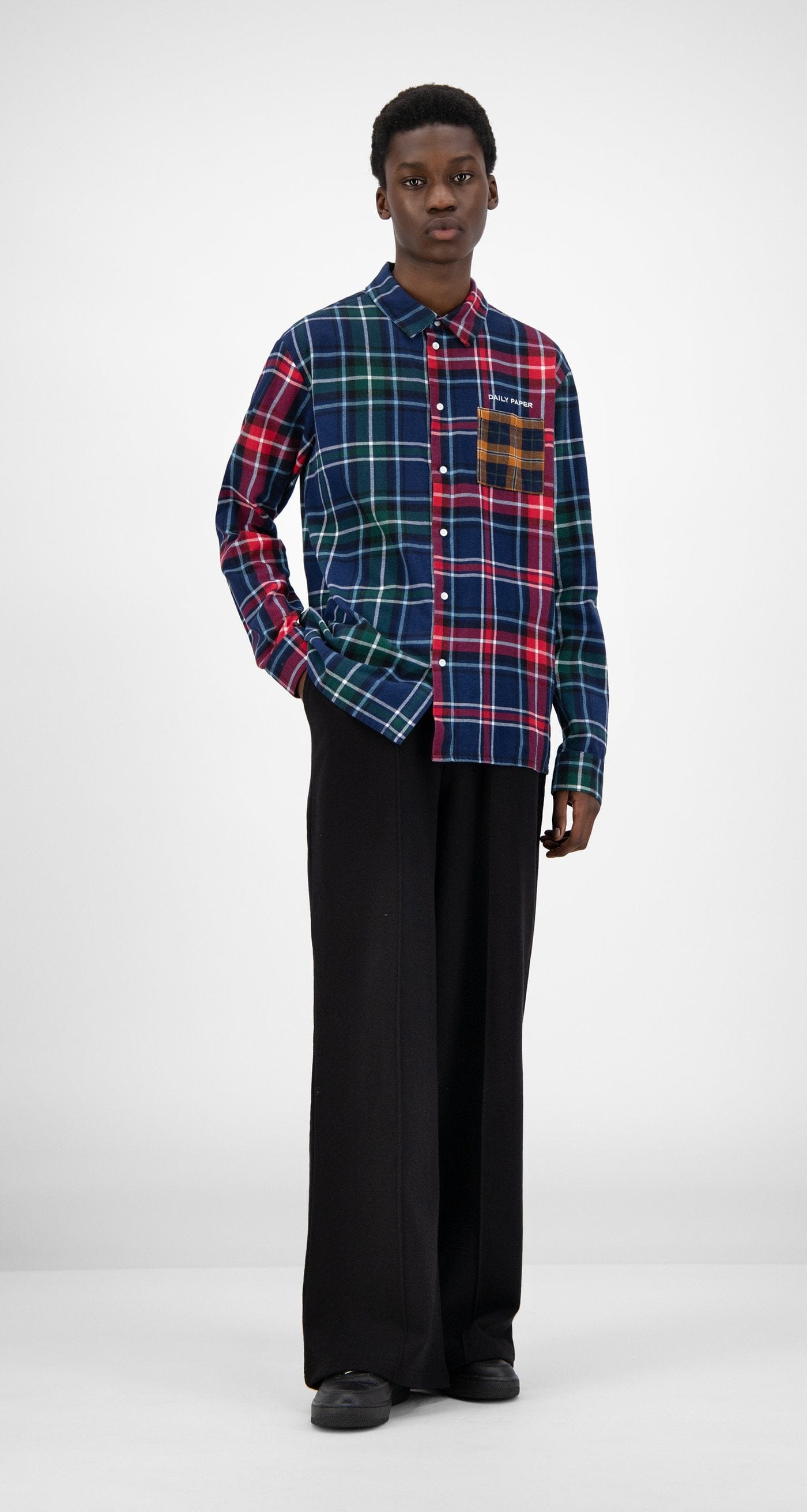 Daily Paper Green Red Hocheck Shirt