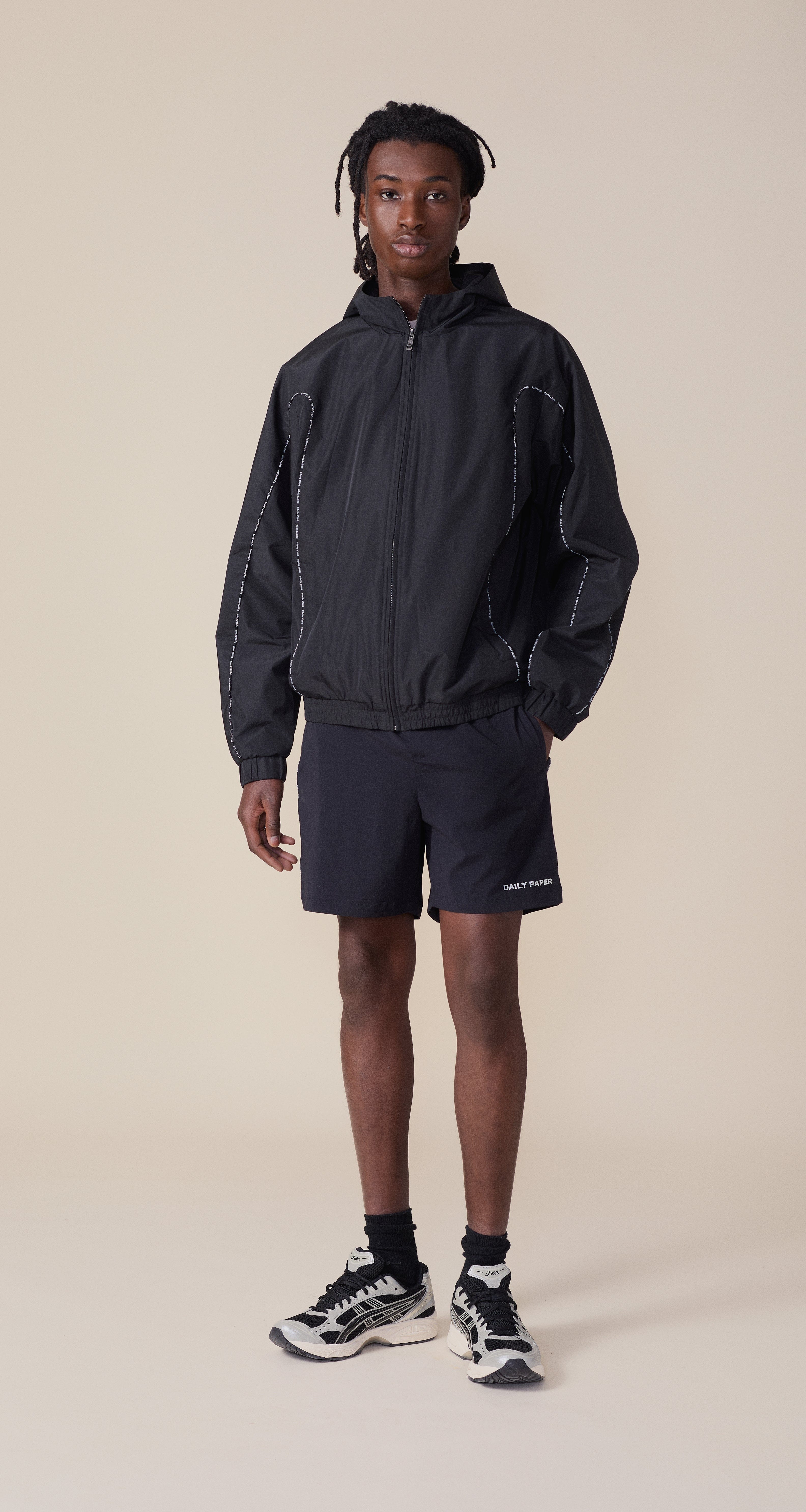Daily Paper Worldwide Black Mehani Shorts