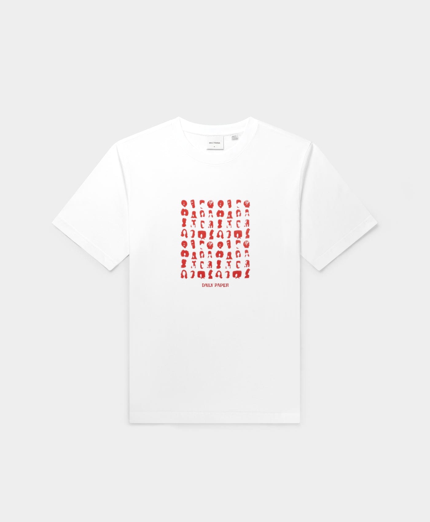 White Hair Grid T - Shirt