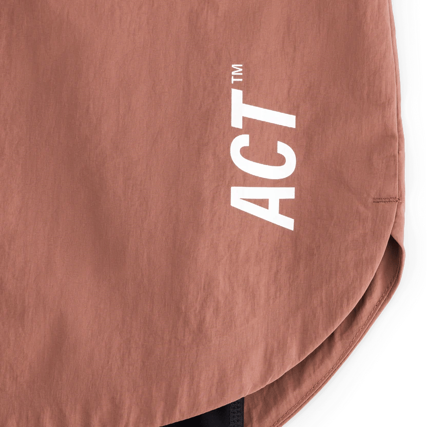 ACT Running ShellLight Short 2 in 1 - Terracotta