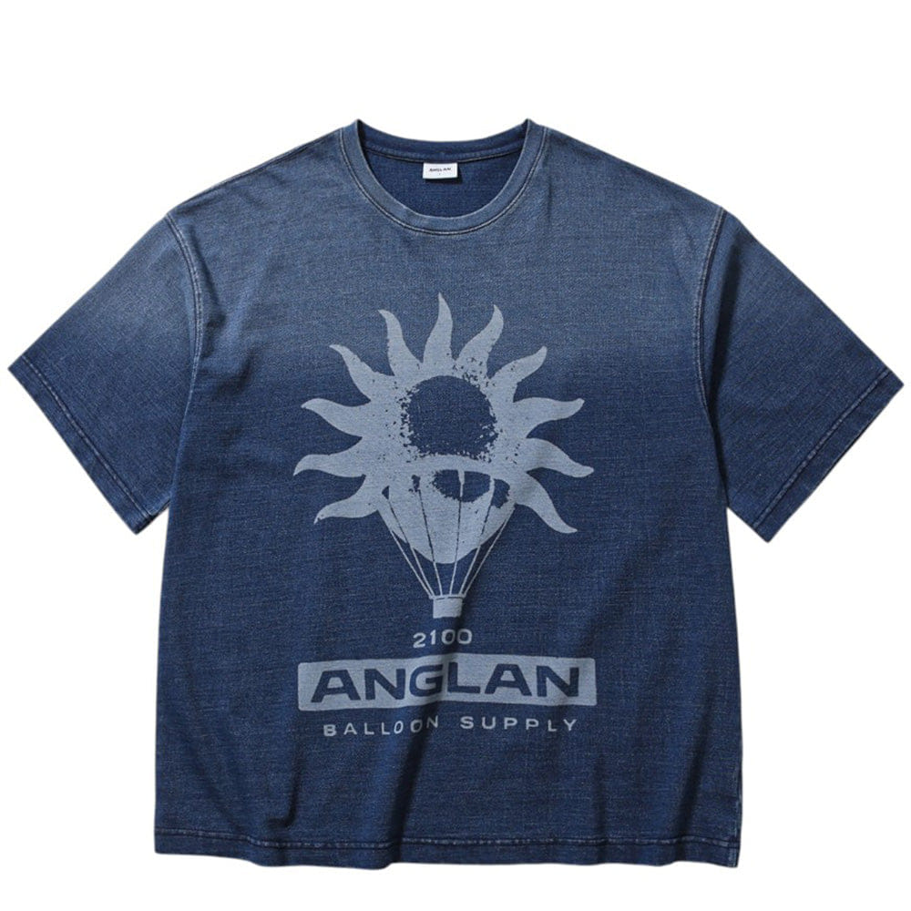 Anglan Graphic Denim T-Shirt