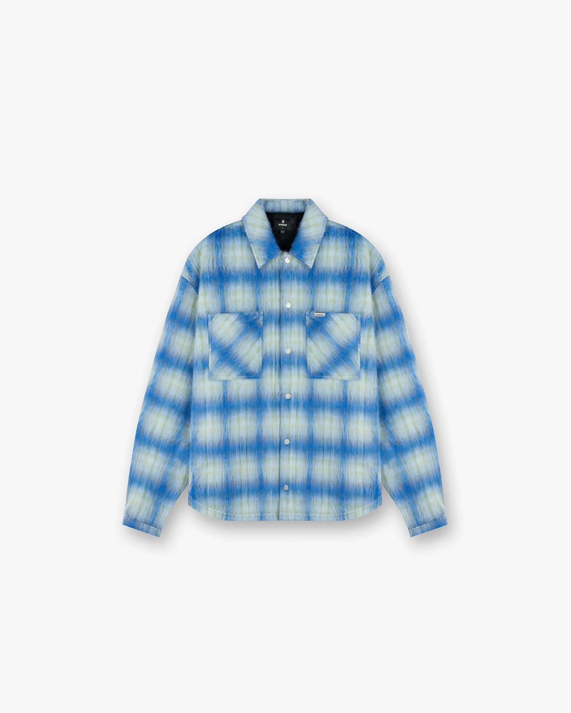 FW24 Textured Overshirt - Electric Blue
