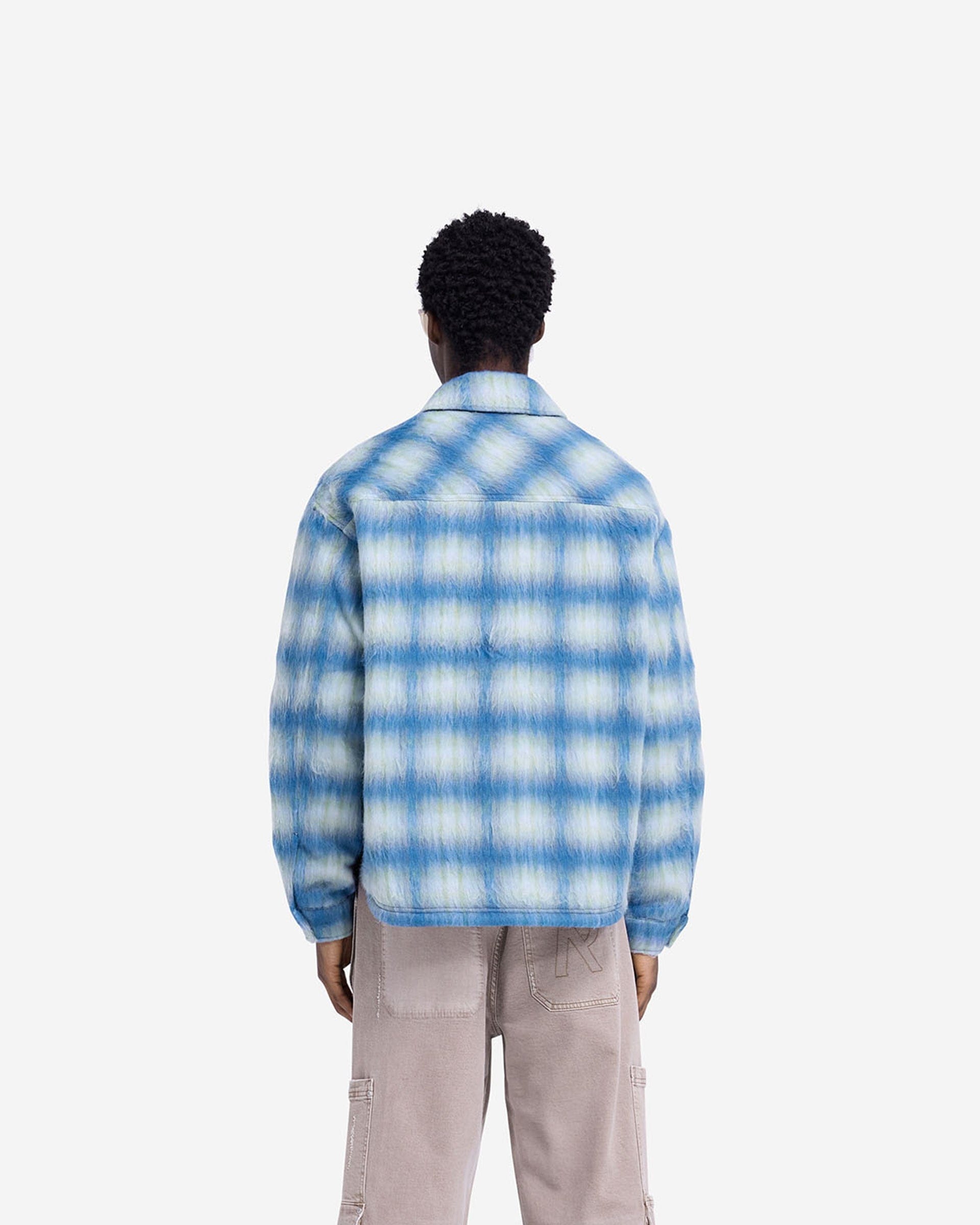 FW24 Textured Overshirt - Electric Blue