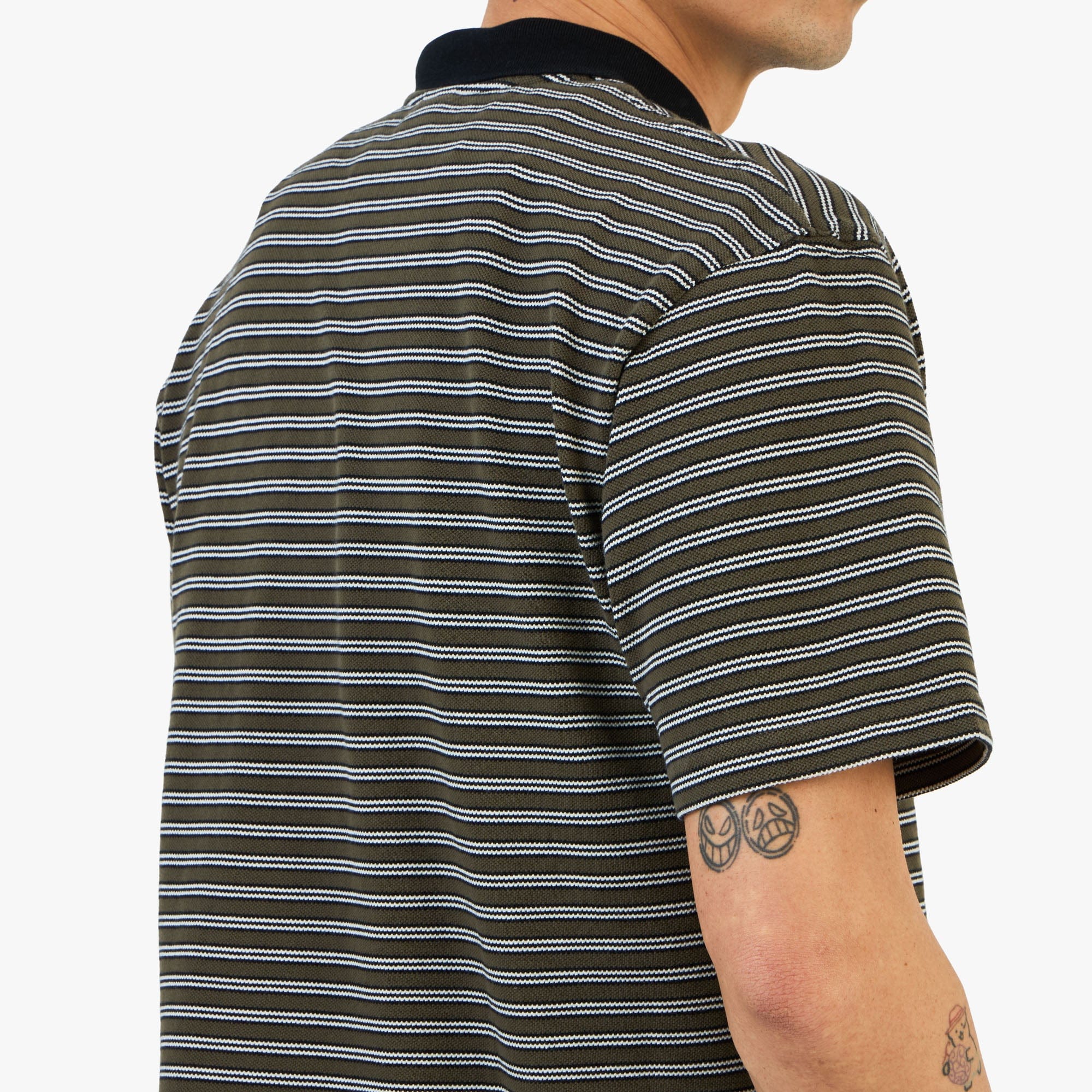 Khakis Stripe Shortsleeve Polo / Olive