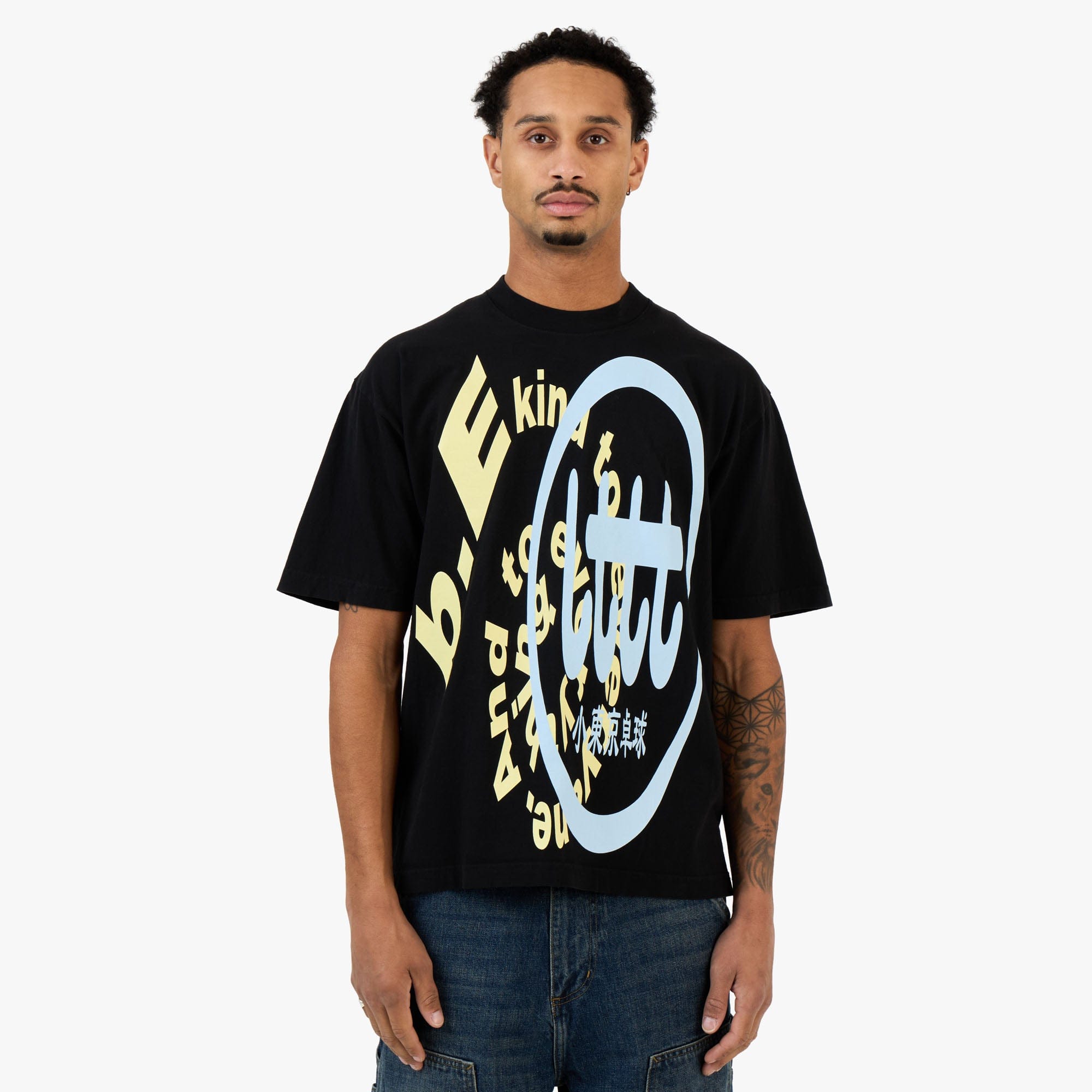 b.Eautiful x LTTT Logos T - Shirt / Black