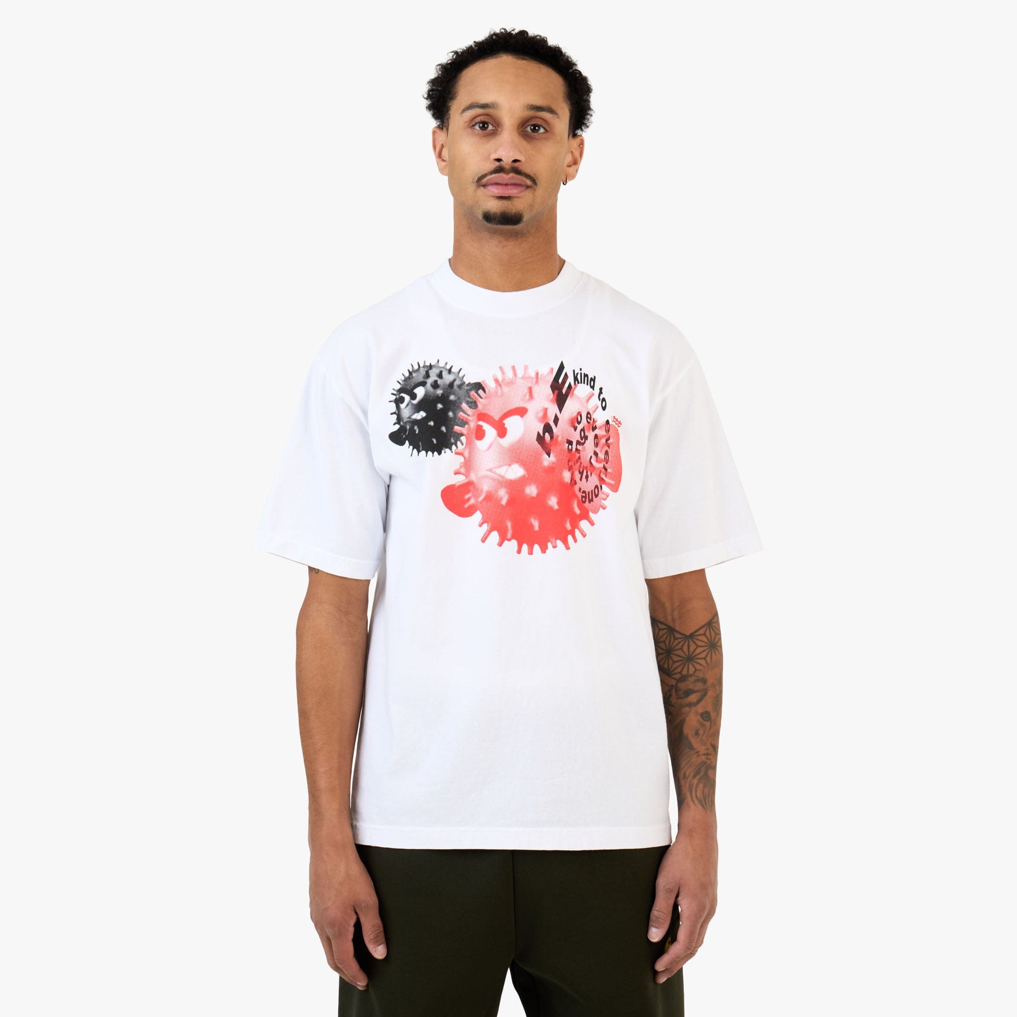 b.Eautiful x LTTT Puffy Fish T - Shirt / White