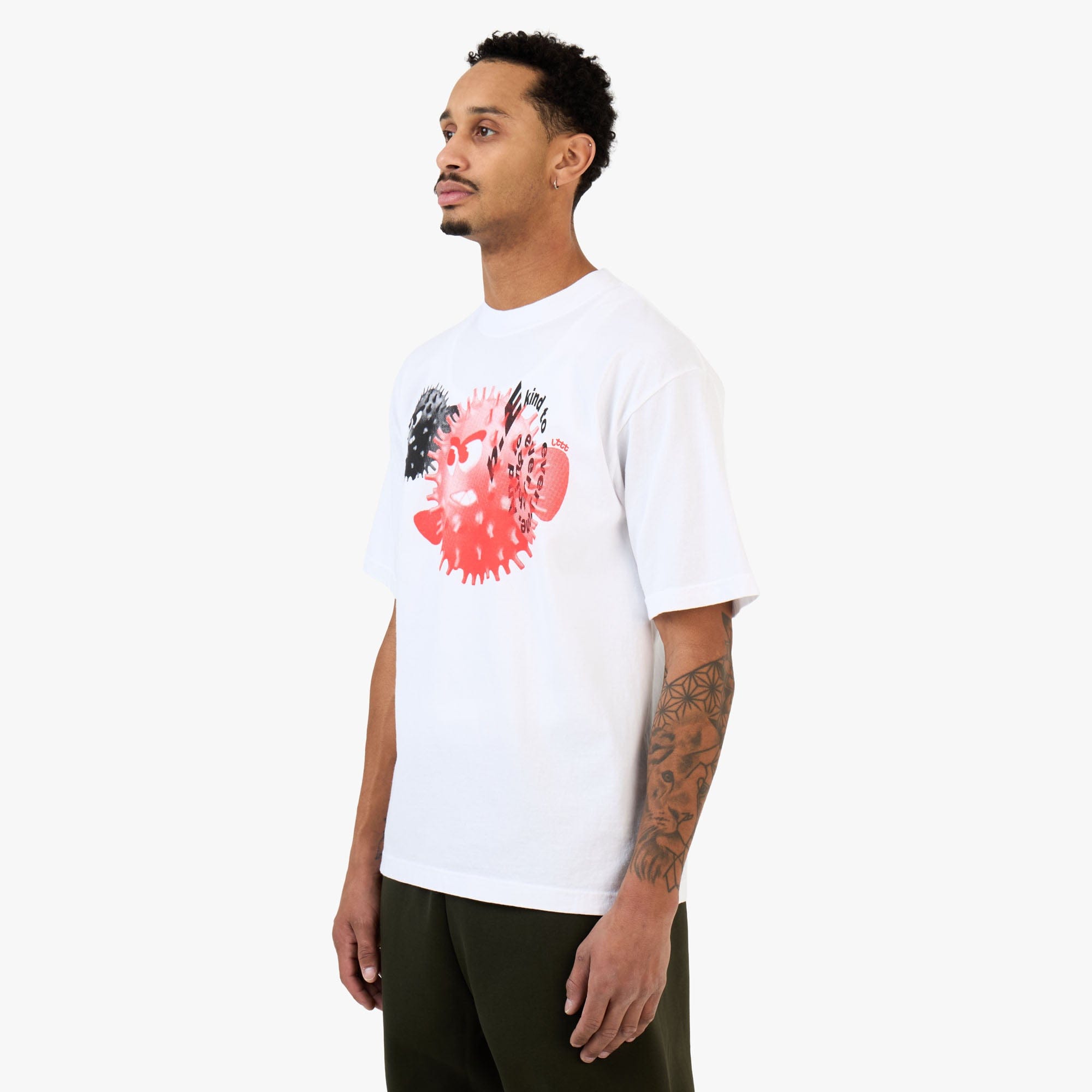 b.Eautiful x LTTT Puffy Fish T - Shirt / White