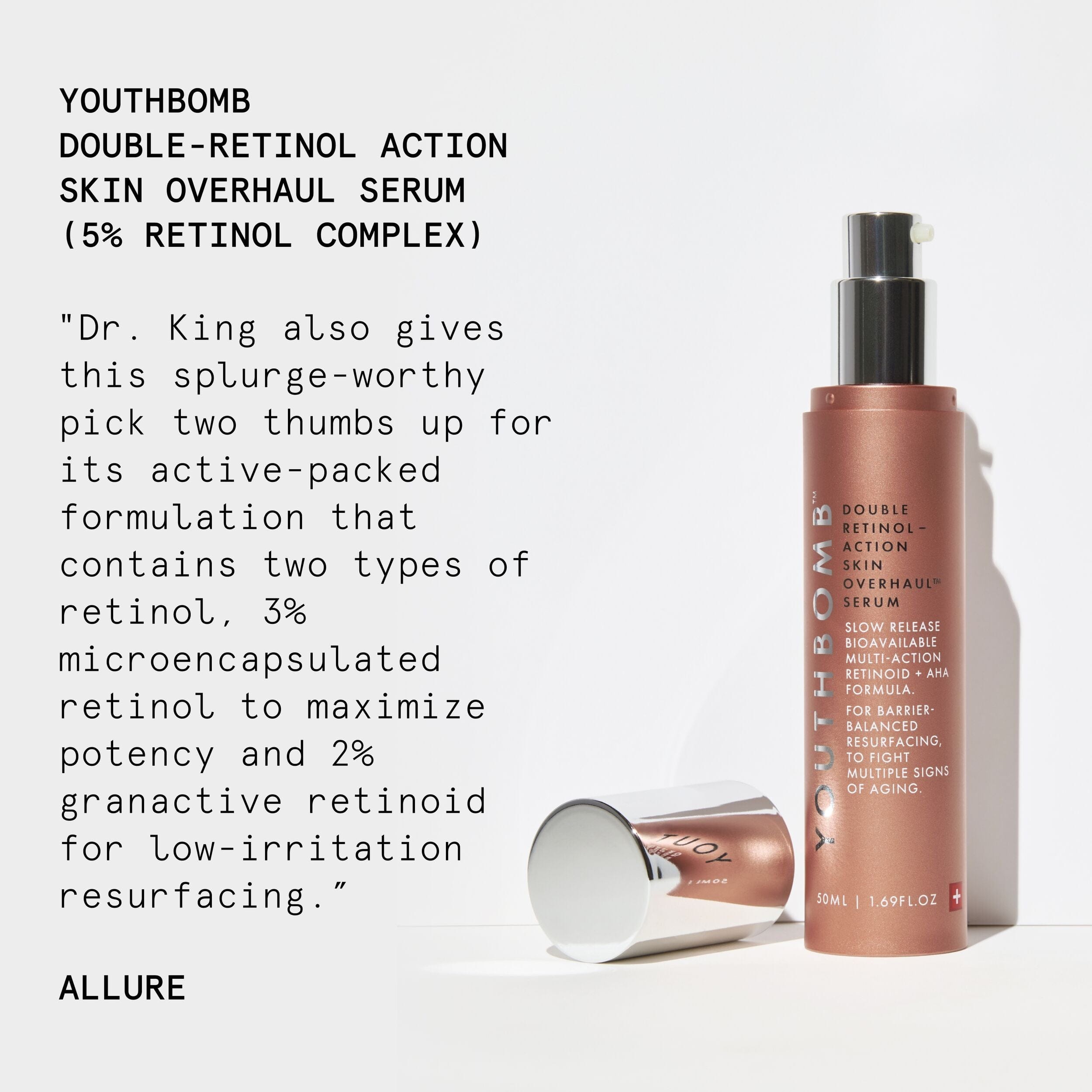 Action Youthbomb Double - Retinol Action Skin Overhaul Serum (5% Retinol Complex)