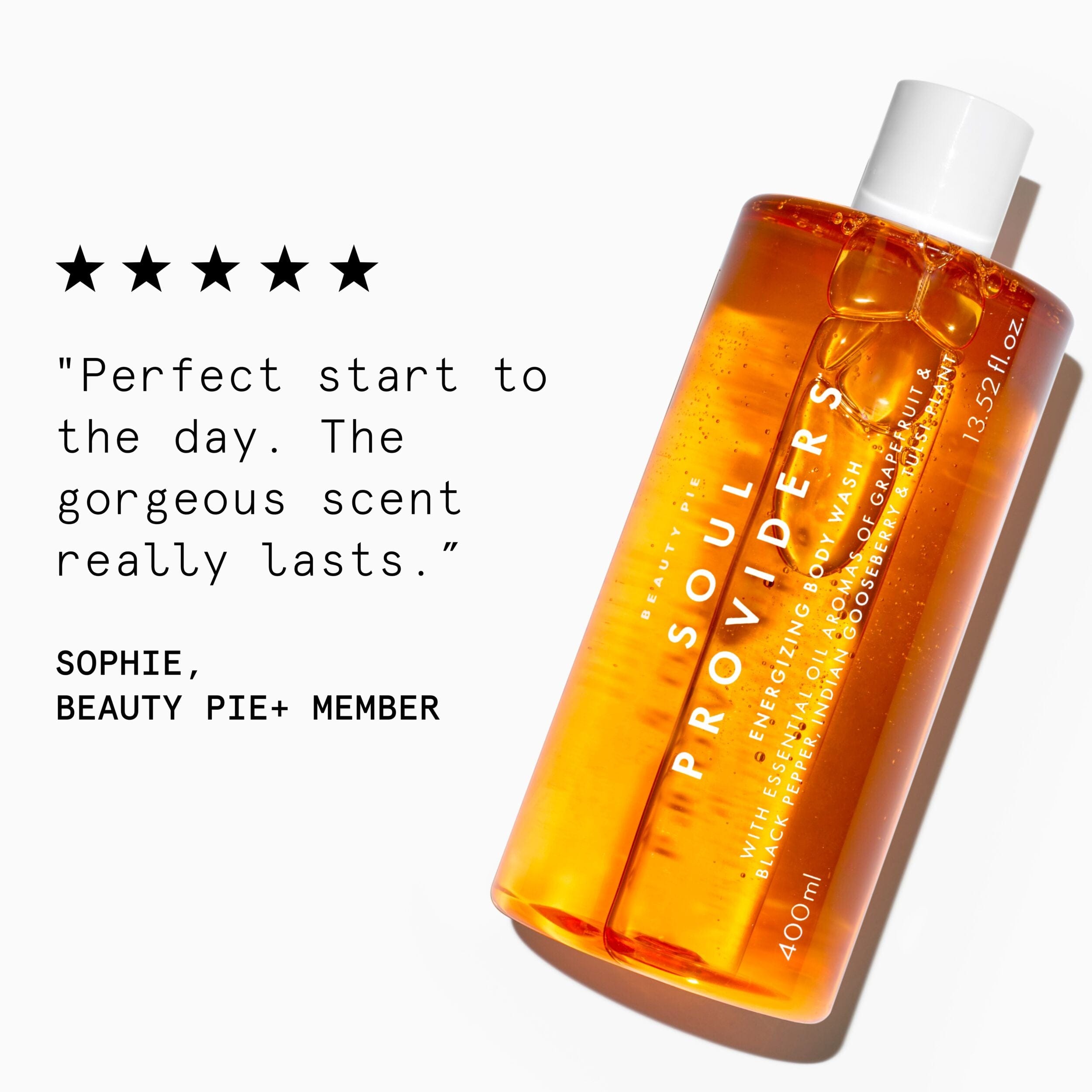 Beauty Pie Soul Providers Jumbo Energizing Body Wash, 400 ml