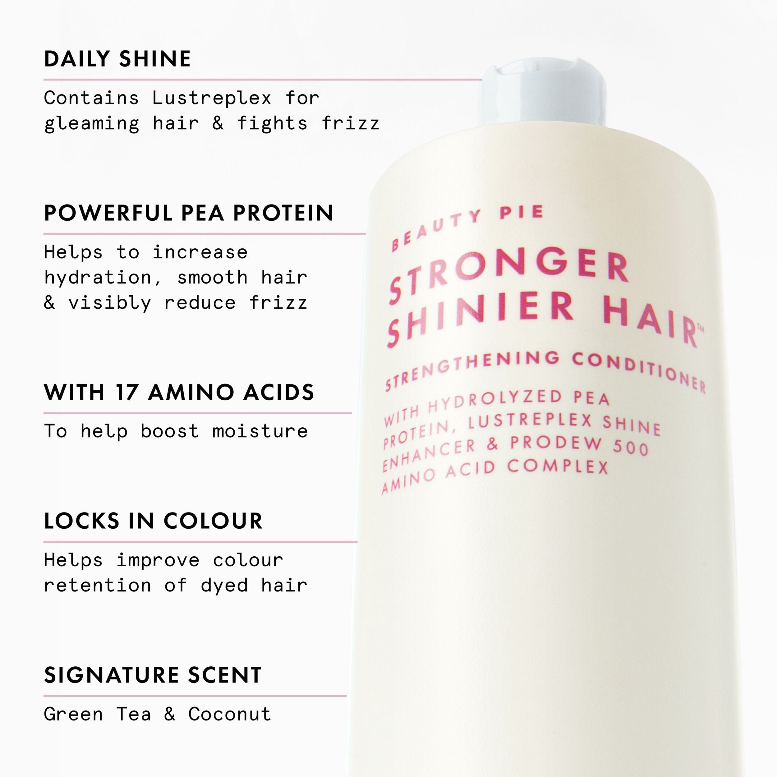 Beauty Pie Stronger Shinier Hair Strengthening Conditioner for Thin, Brittle & Damaged Hair