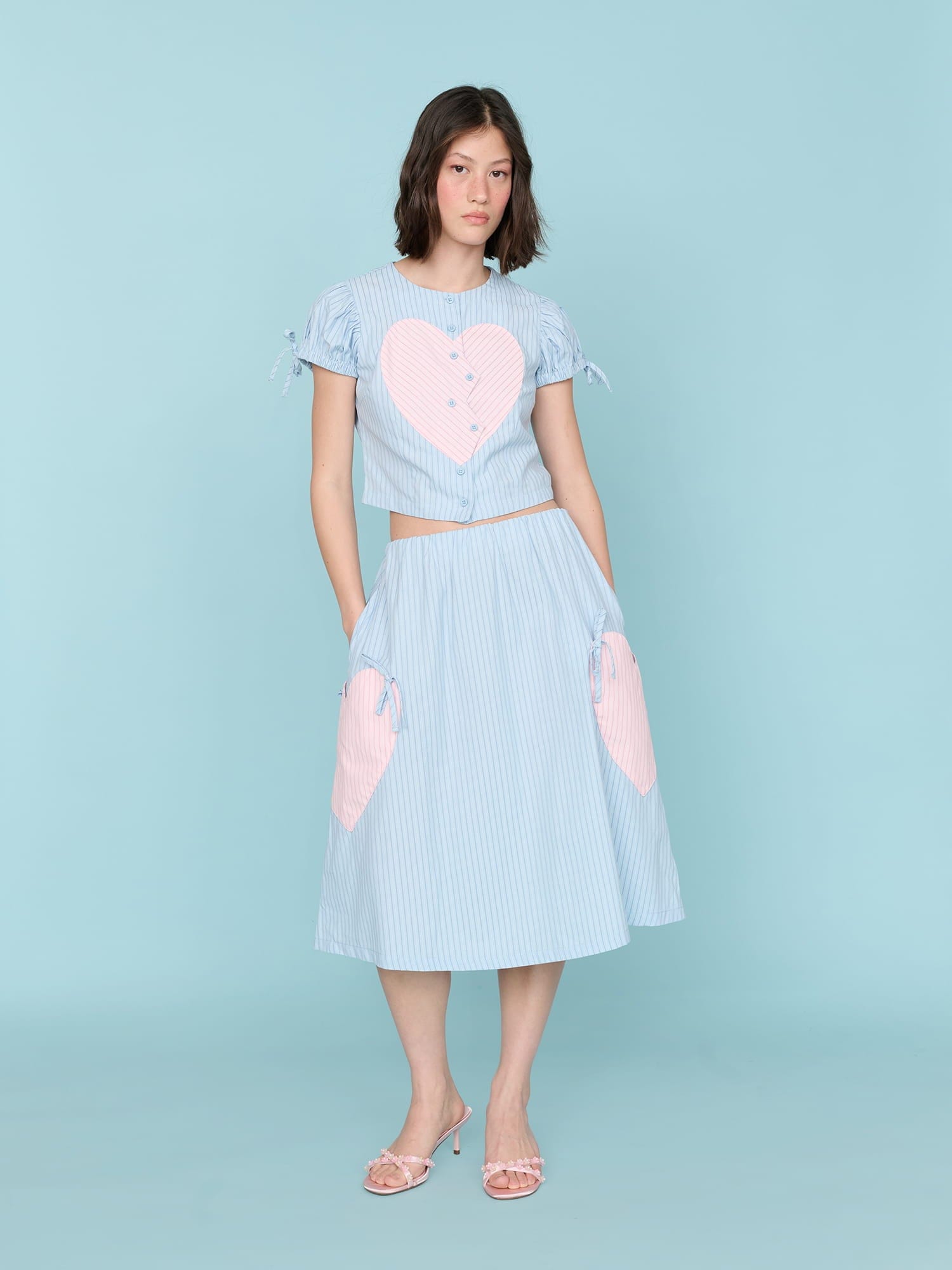 Lazy Oaf Striped Heartbreaker Shirt