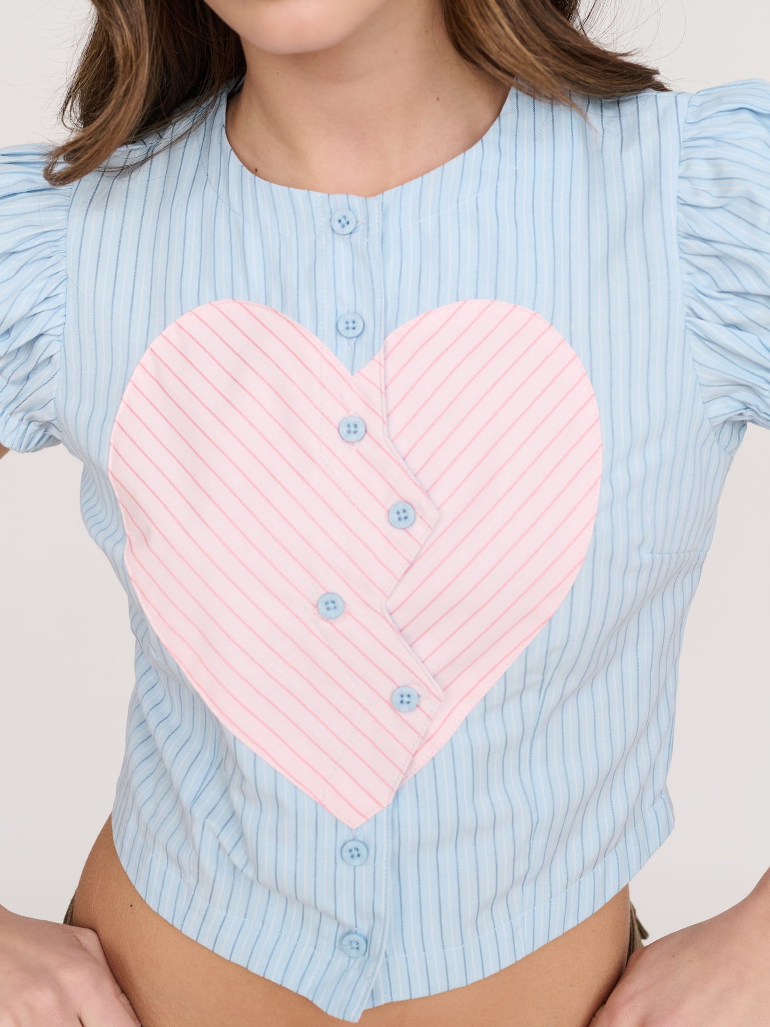 Lazy Oaf Striped Heartbreaker Shirt