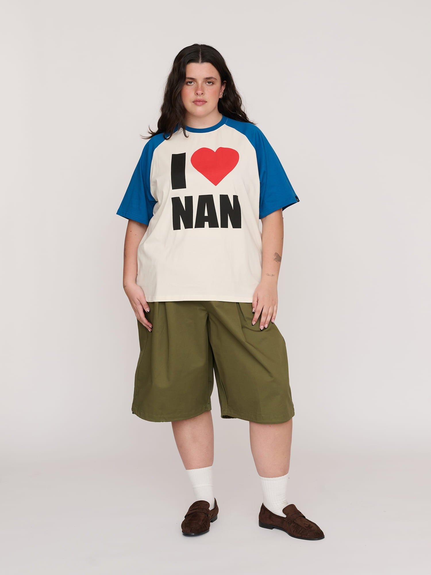 Lazy Oaf I Love Nan Raglan T - shirt