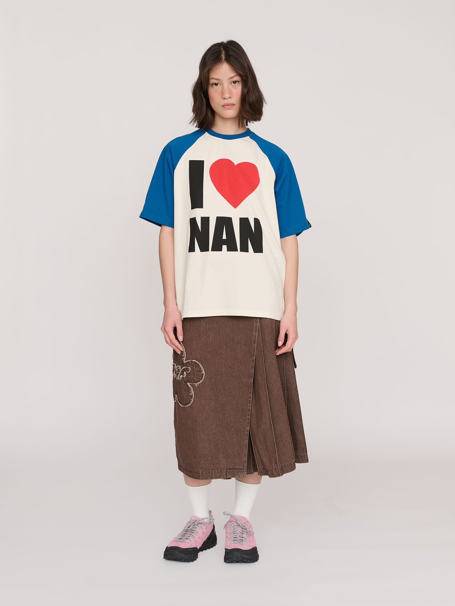 Lazy Oaf I Love Nan Raglan T - shirt