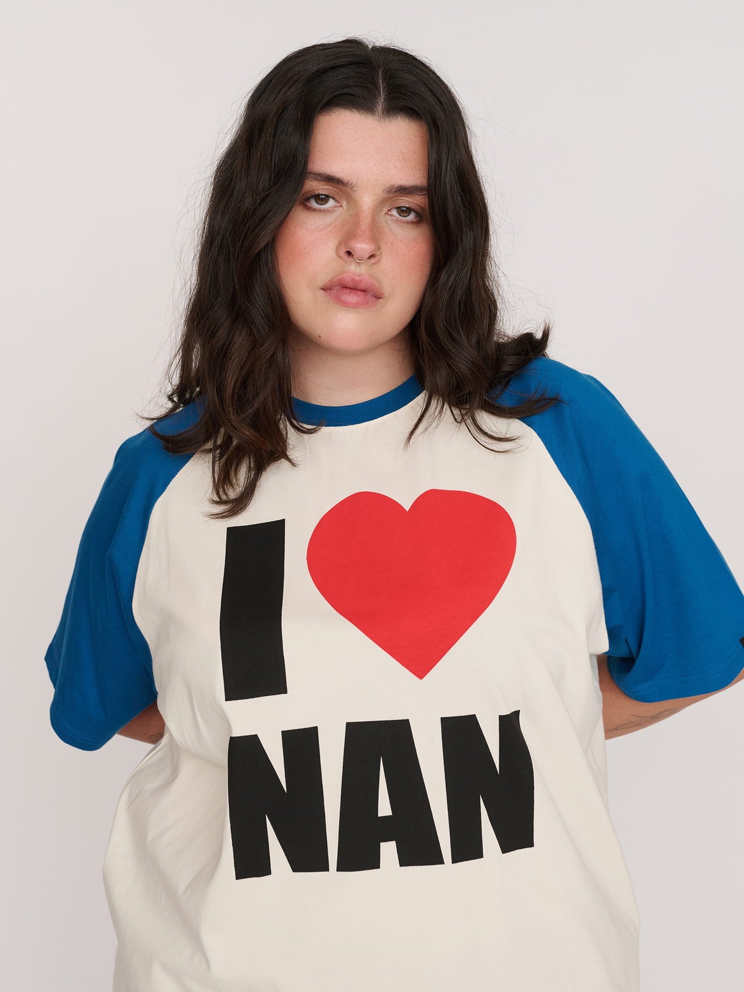 Lazy Oaf I Love Nan Raglan T - shirt