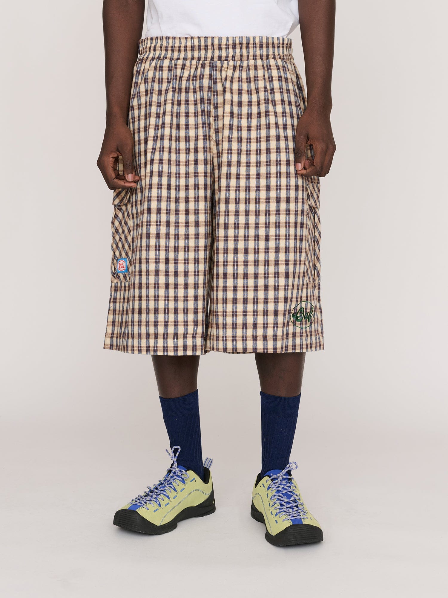 Lazy Oaf All Aboard Long Check Shorts