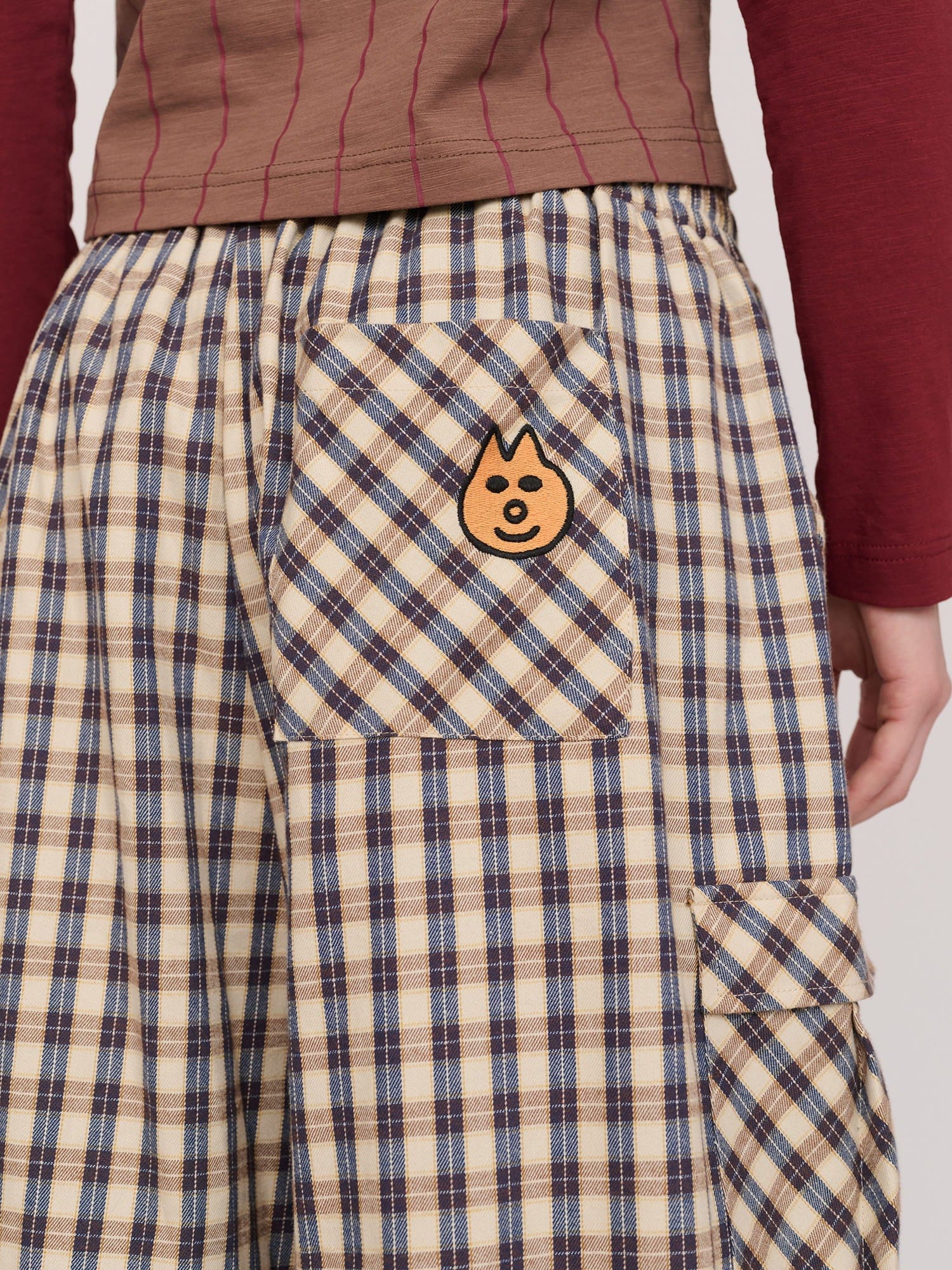 Lazy Oaf All Aboard Long Check Shorts