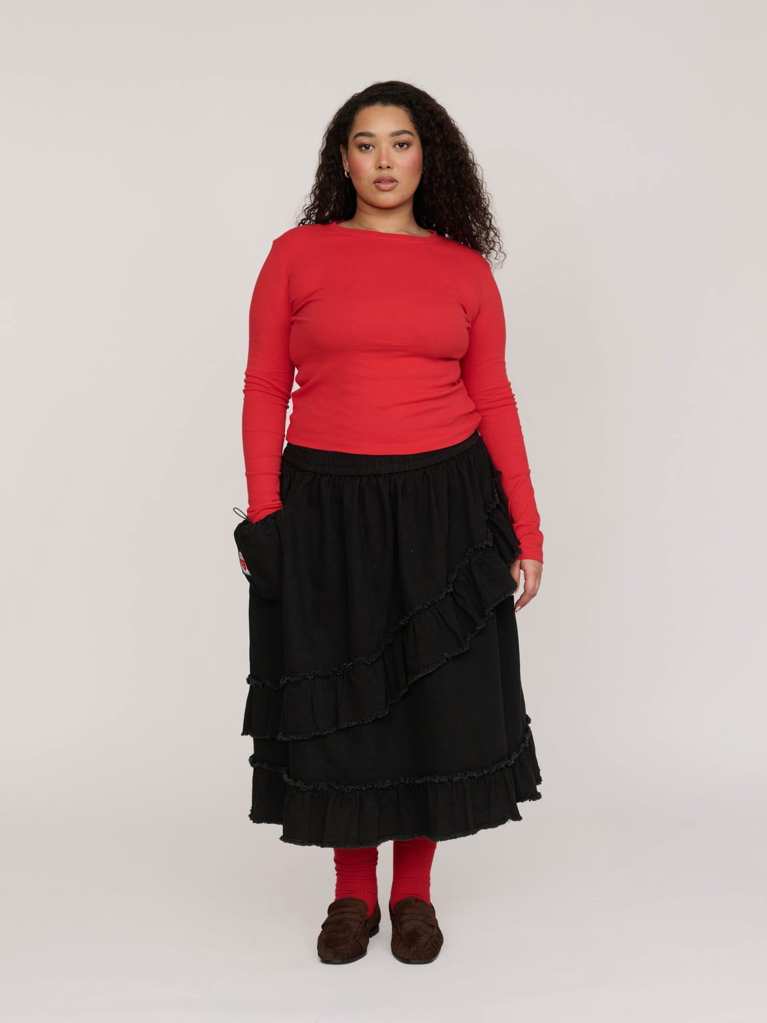 Lazy Oaf Mixed Frill Skirt