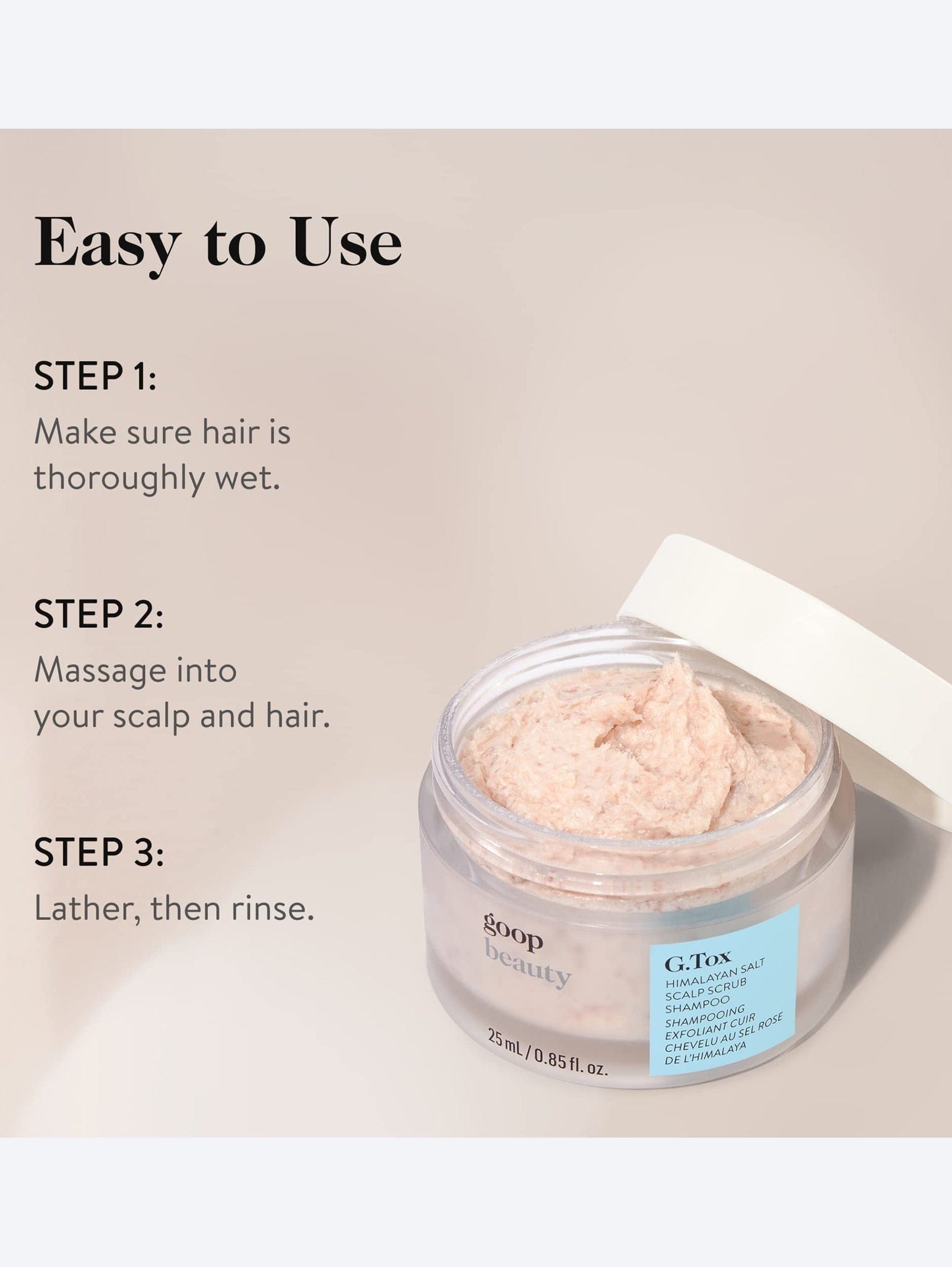 GOOP Himalayan salt scalp scrub shampoo
