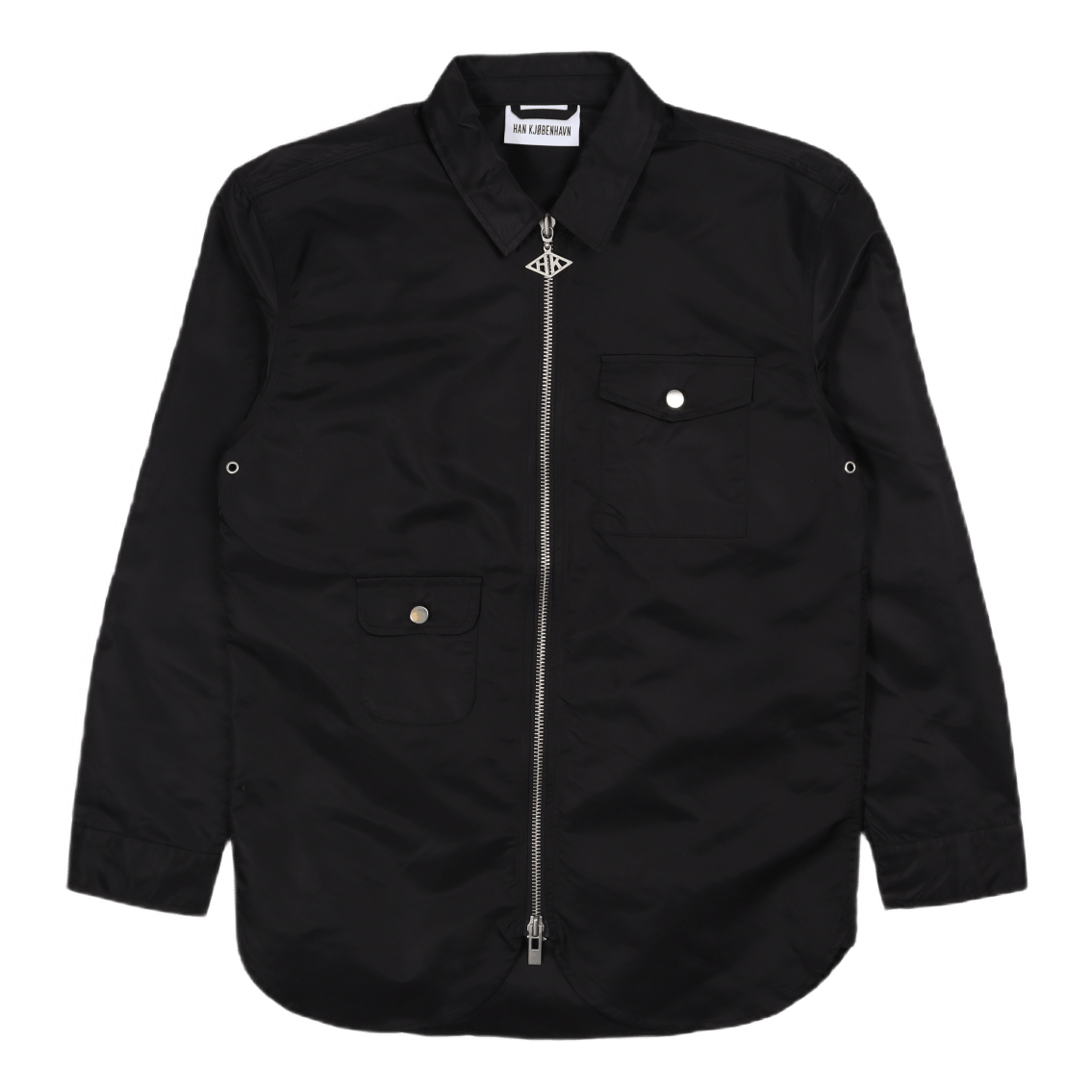 Han Kjobenhavn Army Shirt Zip Black