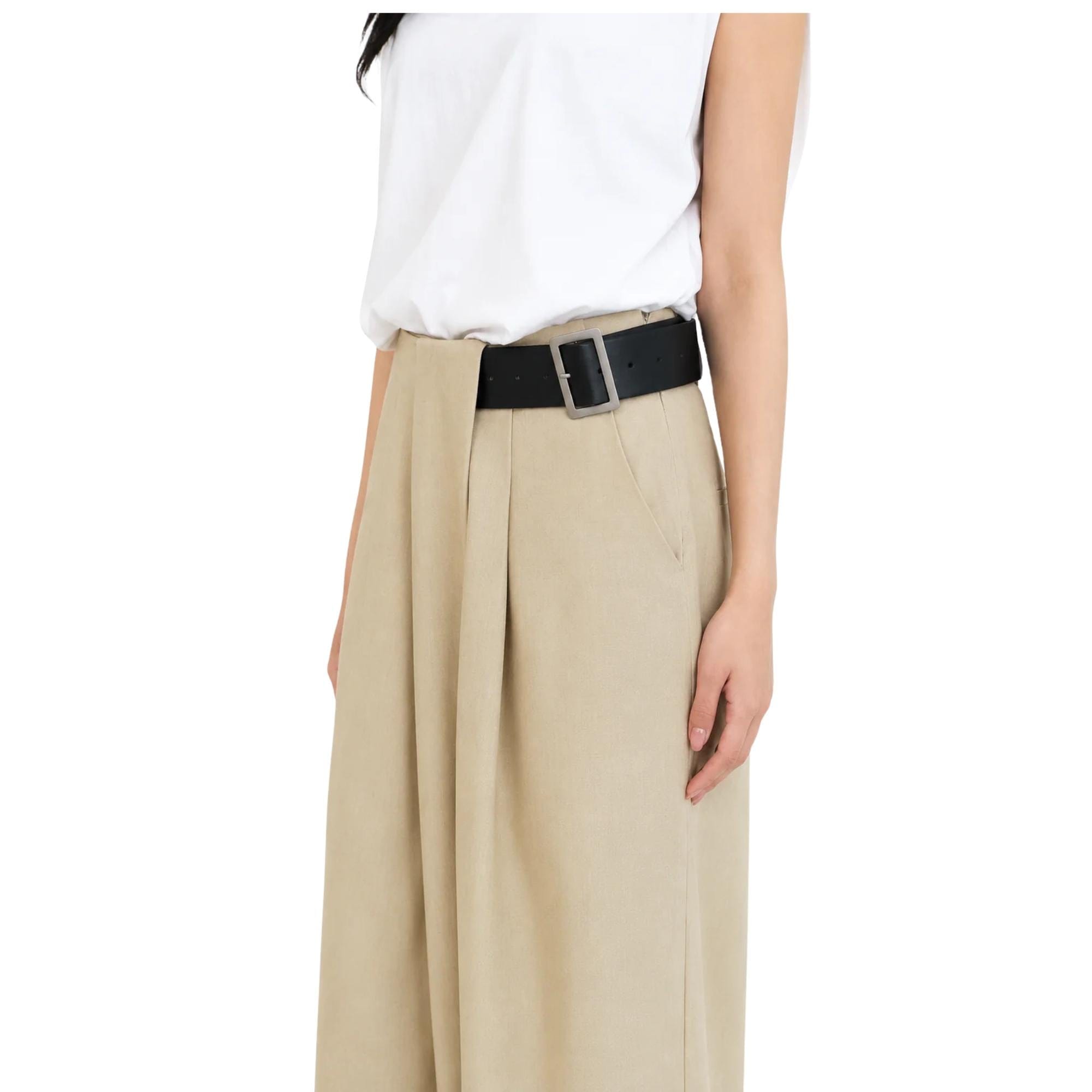 K-Fashion PLEATED WIDE - LEG TAILORED TROUSERS (بنطلون) BUKCHON