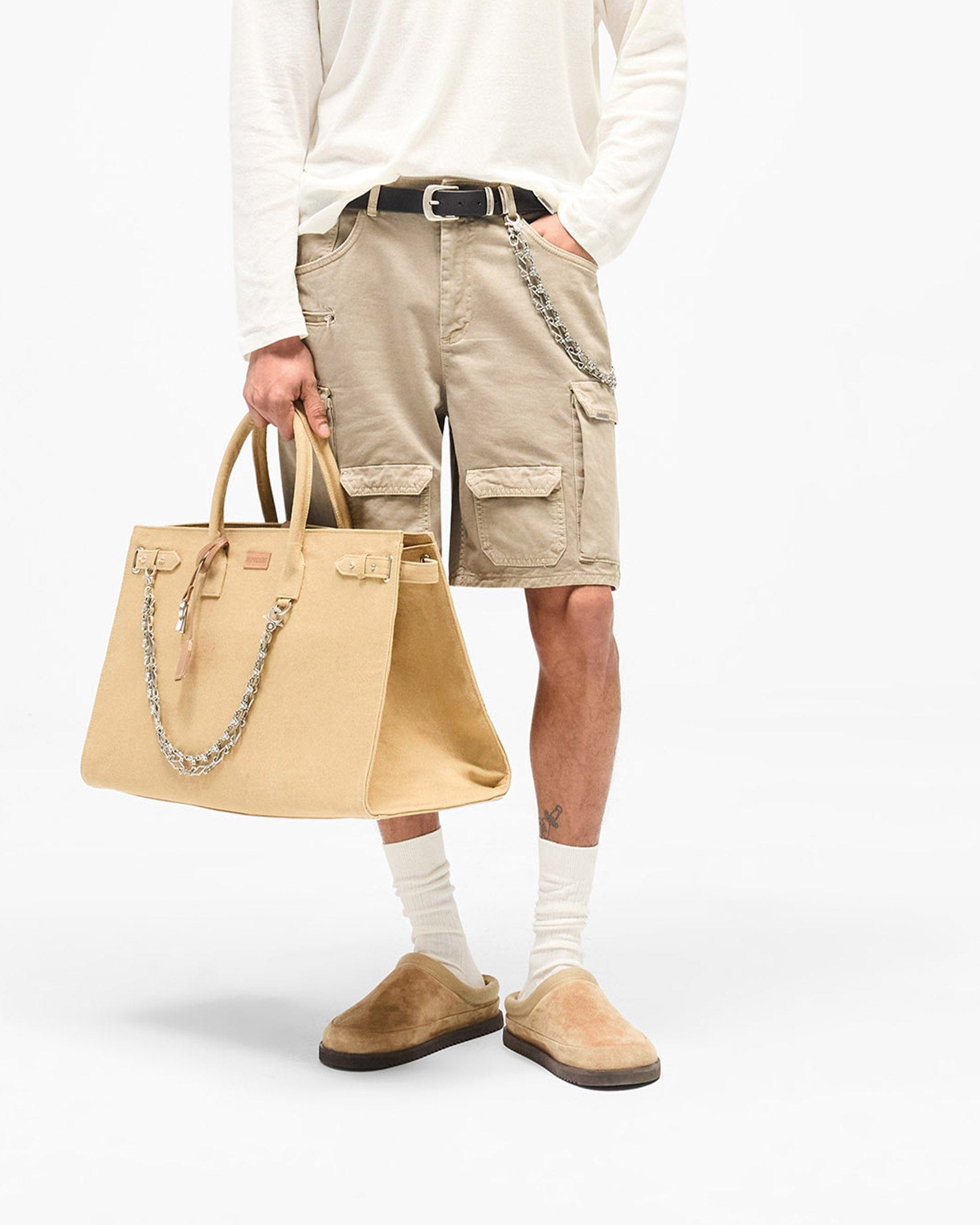 SS26 Loaded Cargo Short - Beige