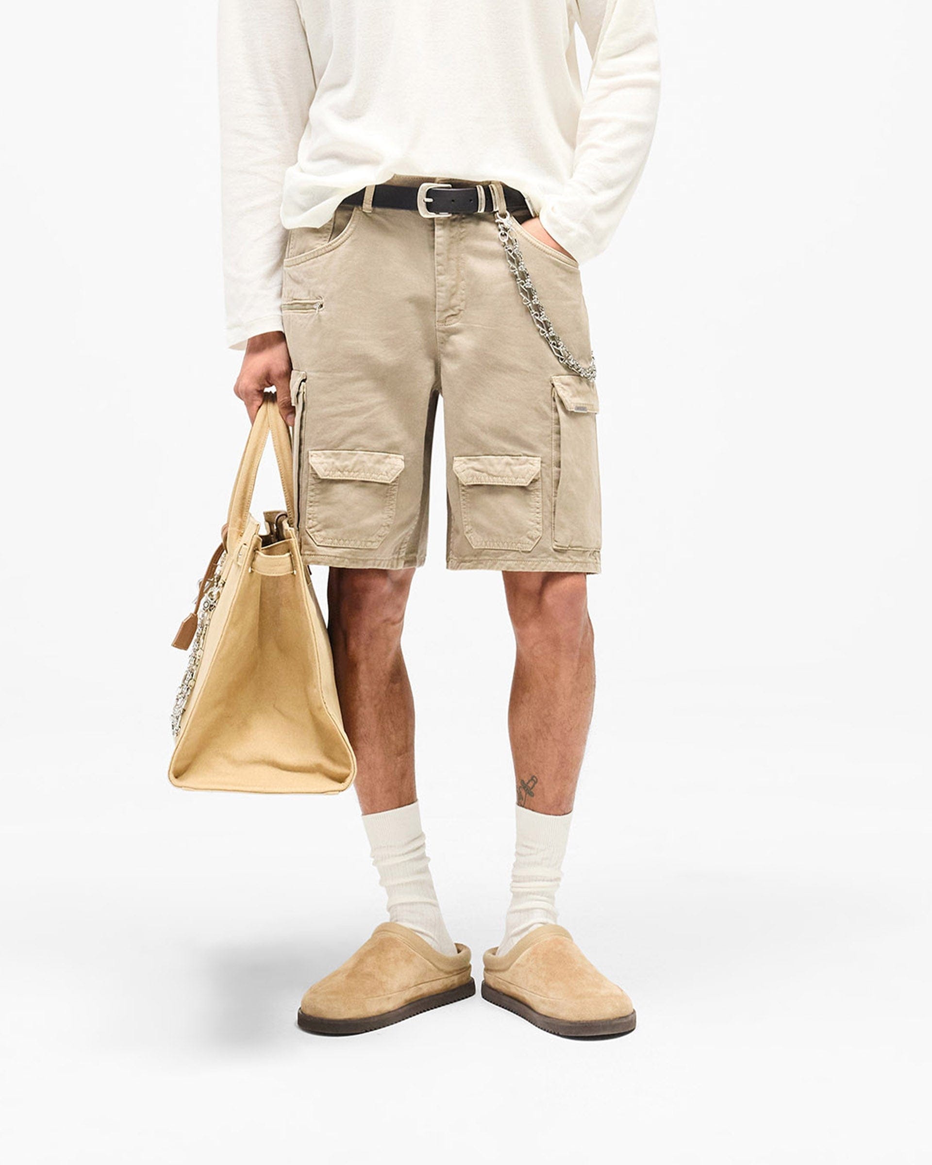 SS26 Loaded Cargo Short - Beige