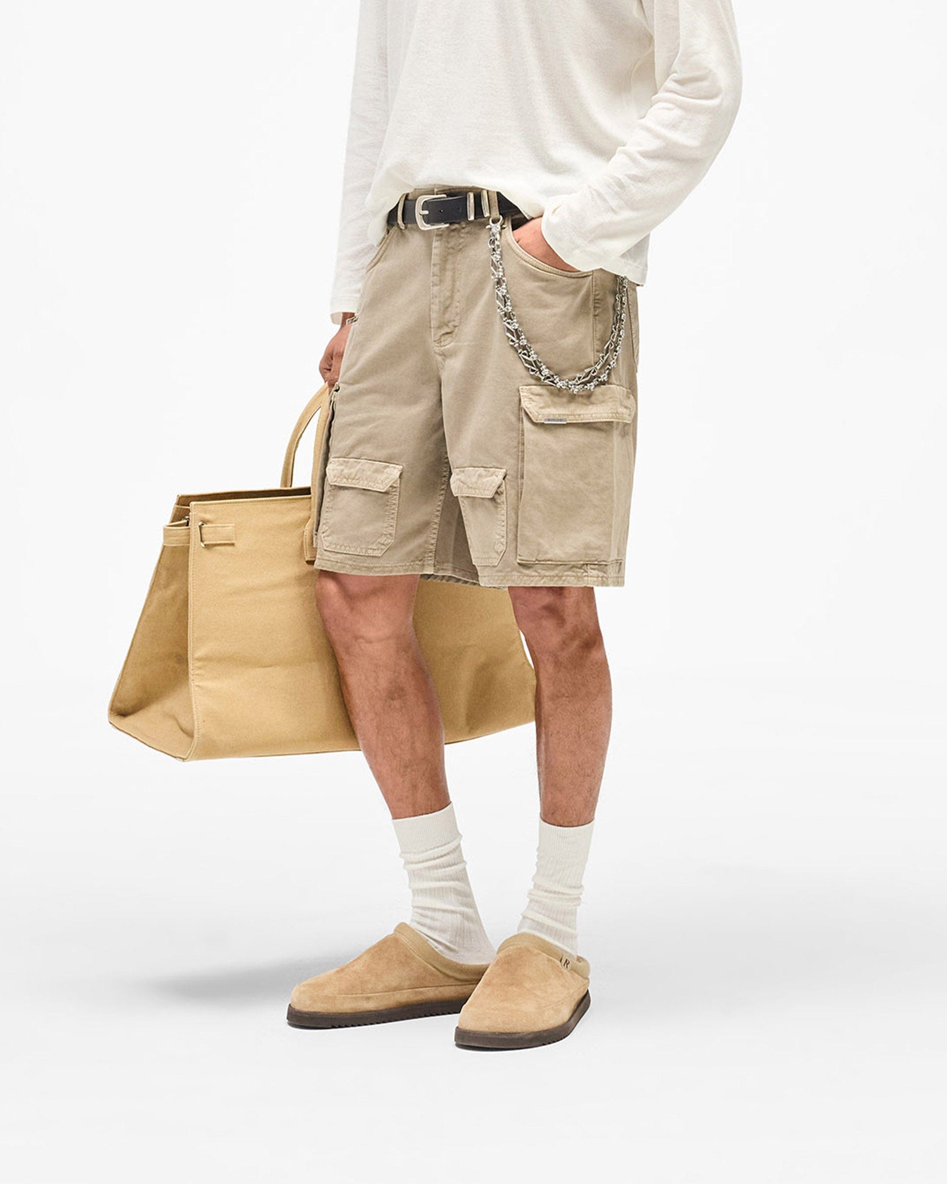 SS26 Loaded Cargo Short - Beige