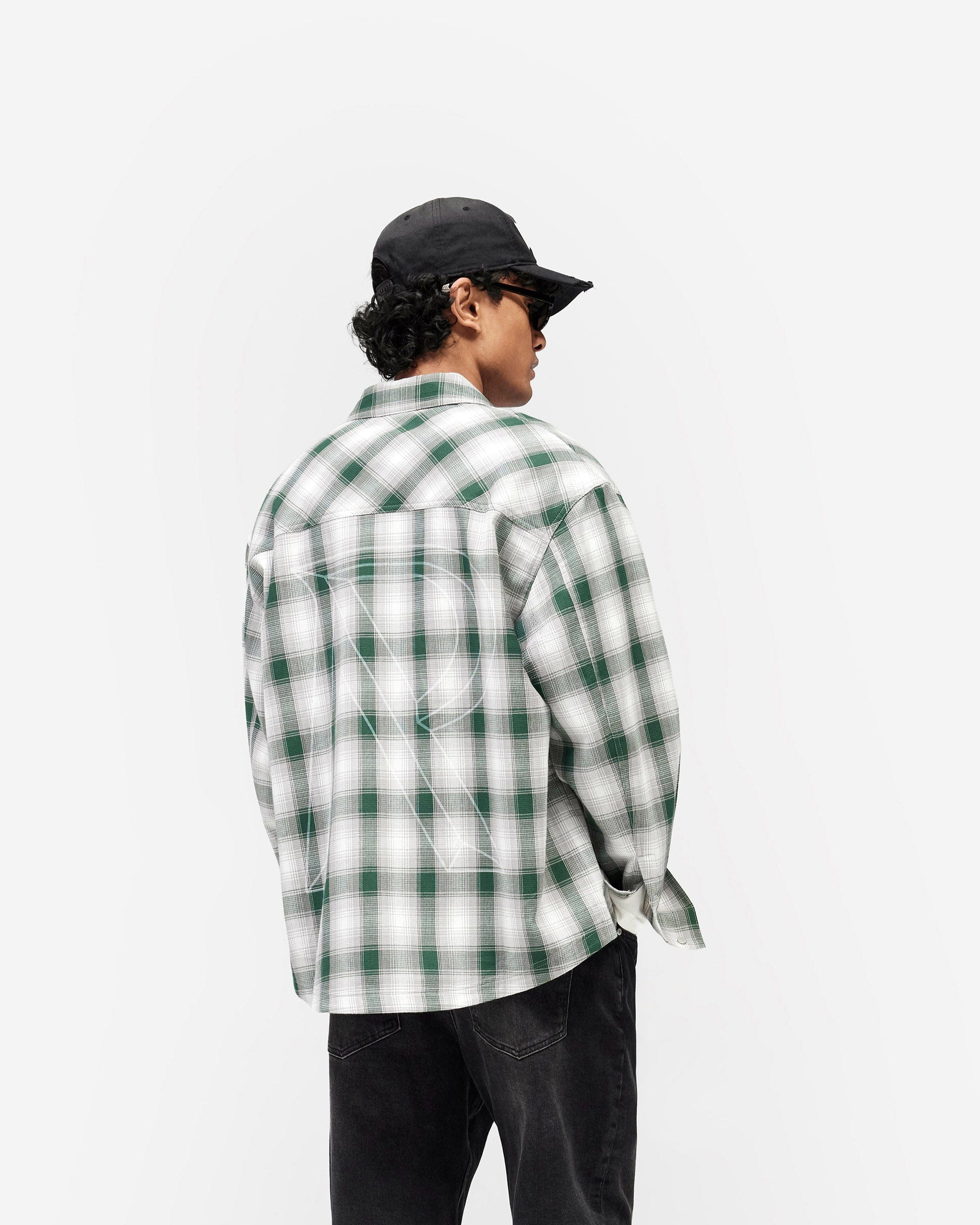 SS26 Waffle Flannel - Dark Green