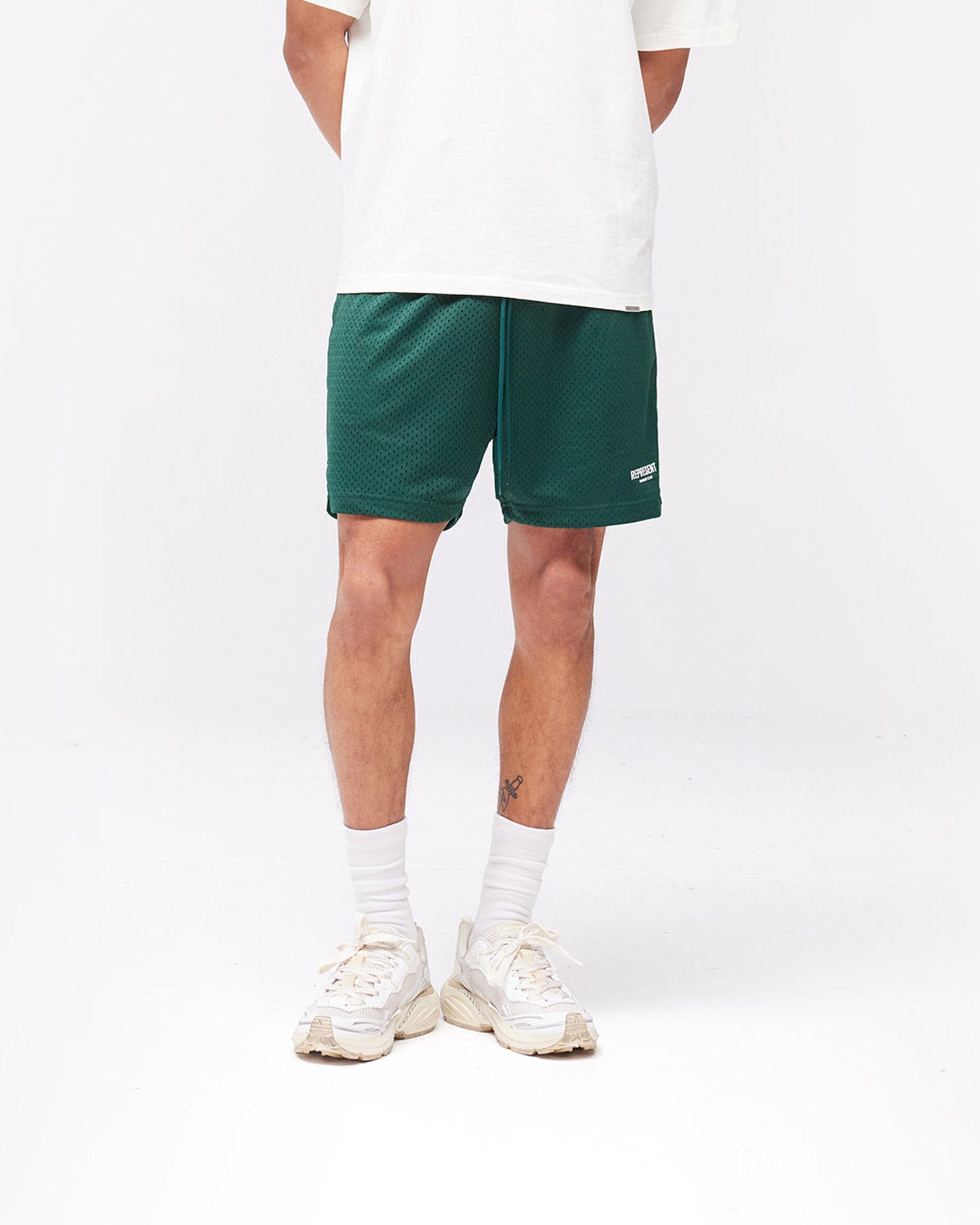 Owners Club Represent Owners Club Mesh Shorts - Racing Green