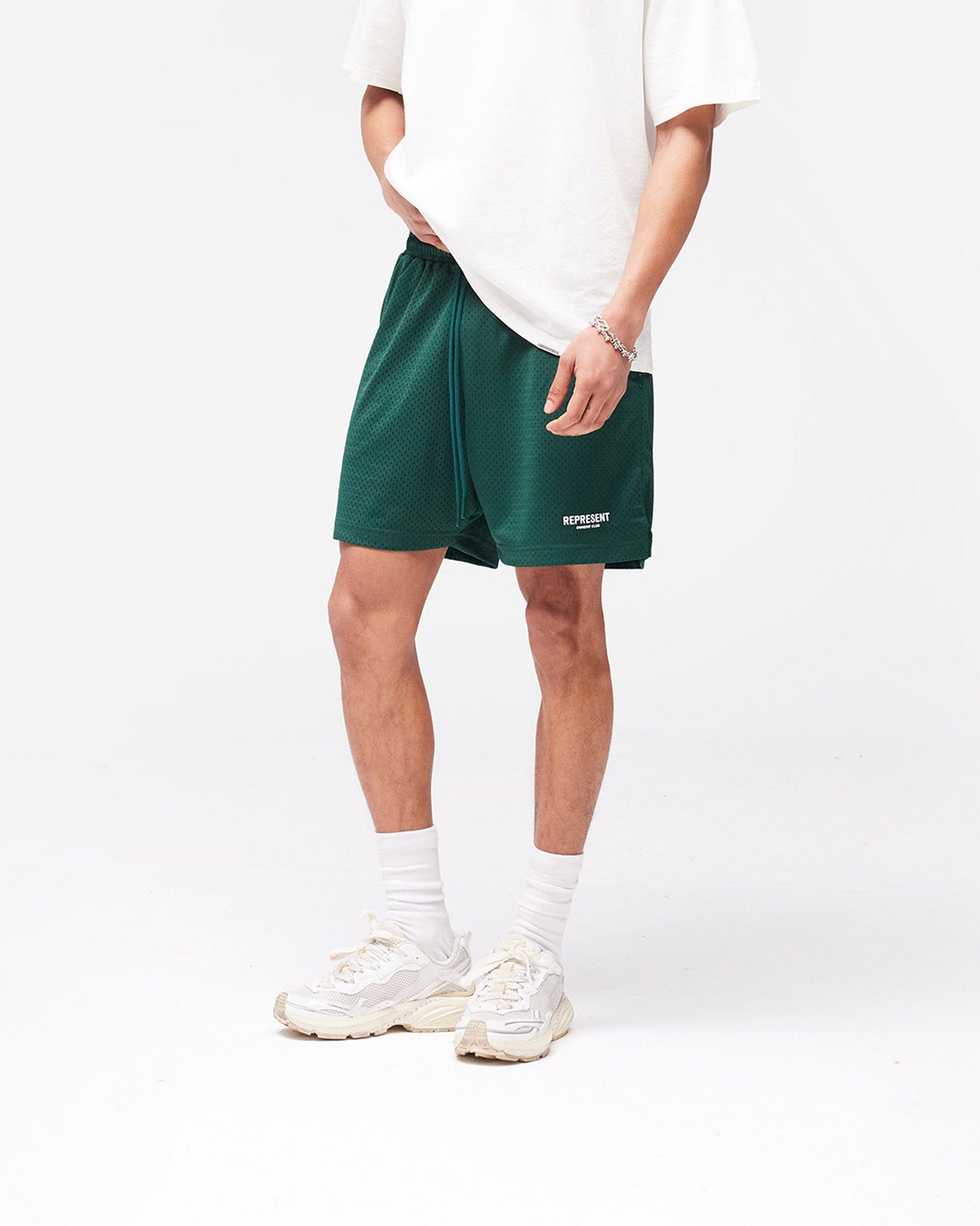 Owners Club Represent Owners Club Mesh Shorts - Racing Green