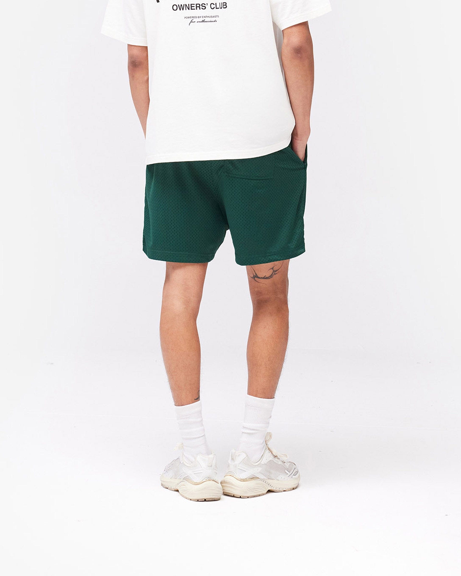 Owners Club Represent Owners Club Mesh Shorts - Racing Green