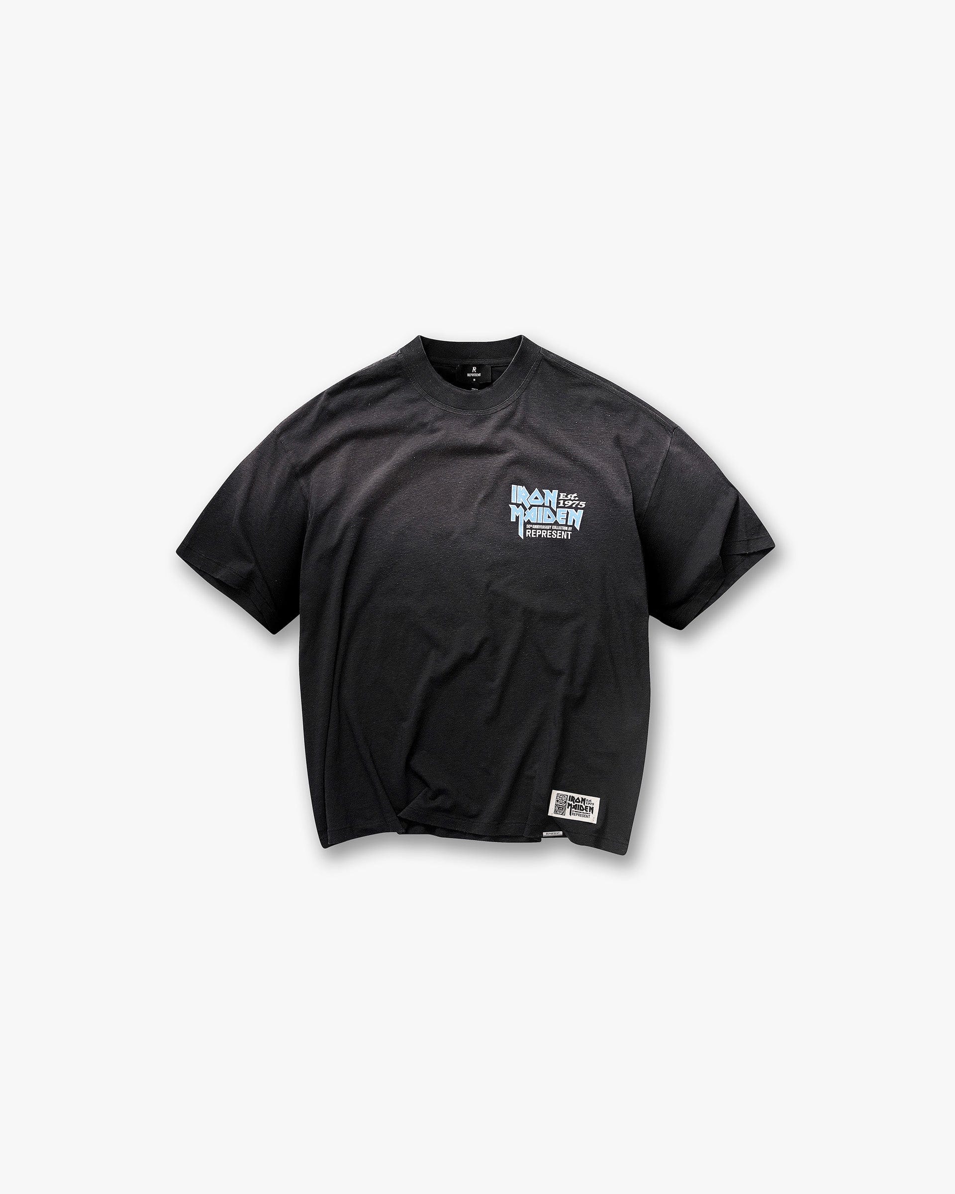 Exclusives Represent x Iron Maiden Anniversary T - Shirt - Stained Black