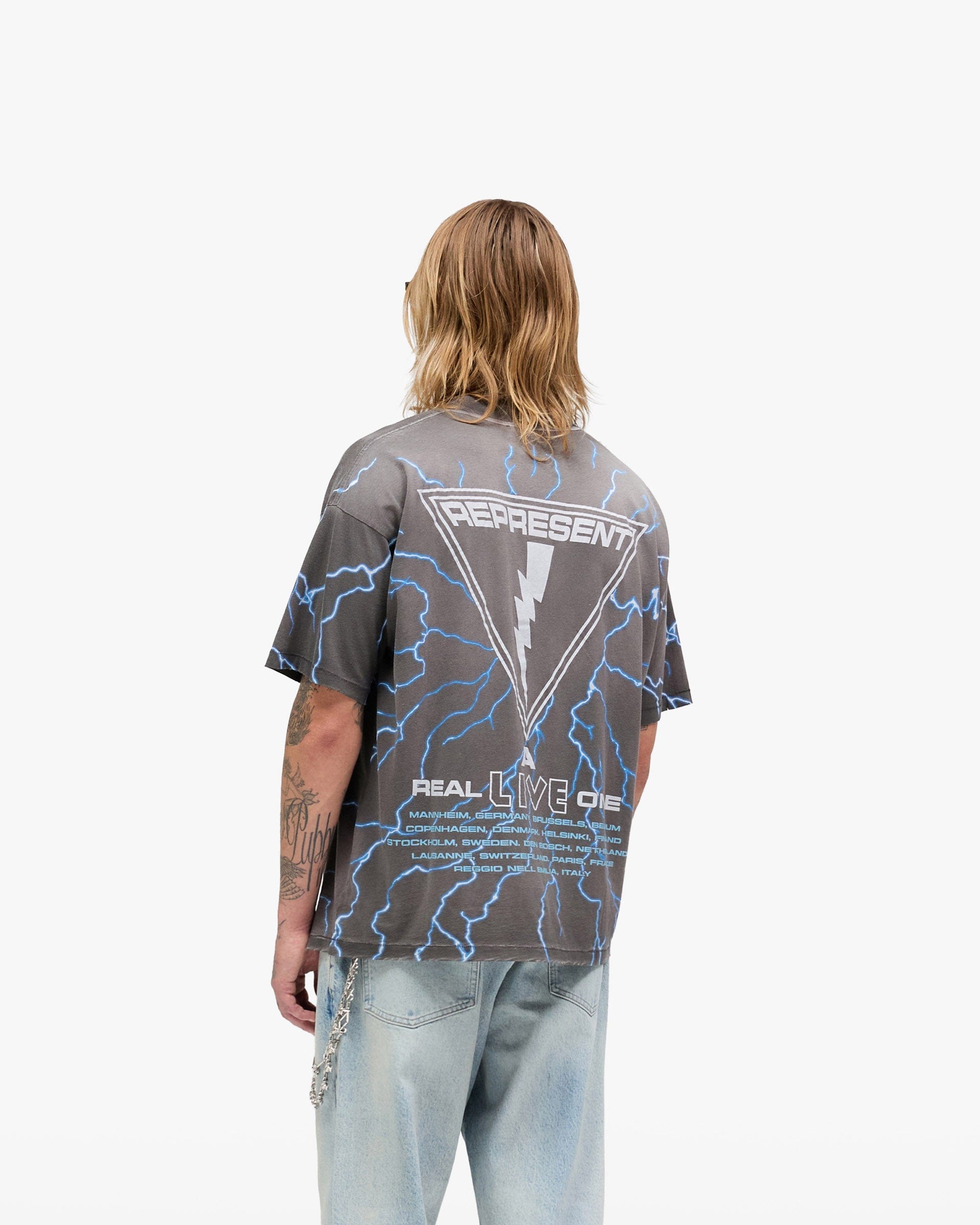 Exclusives Represent x Iron Maiden A Real Live One T - Shirt - Stained Brown
