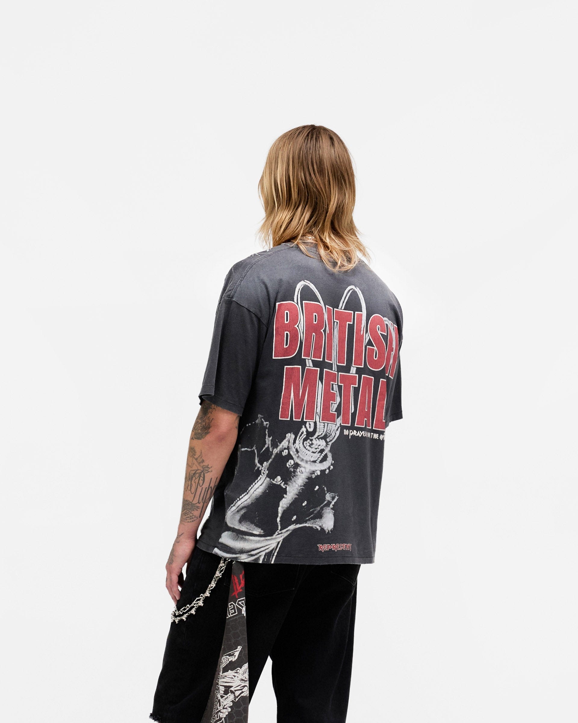 Exclusives Represent x Iron Maiden British Metal T - Shirt - Stained Brown