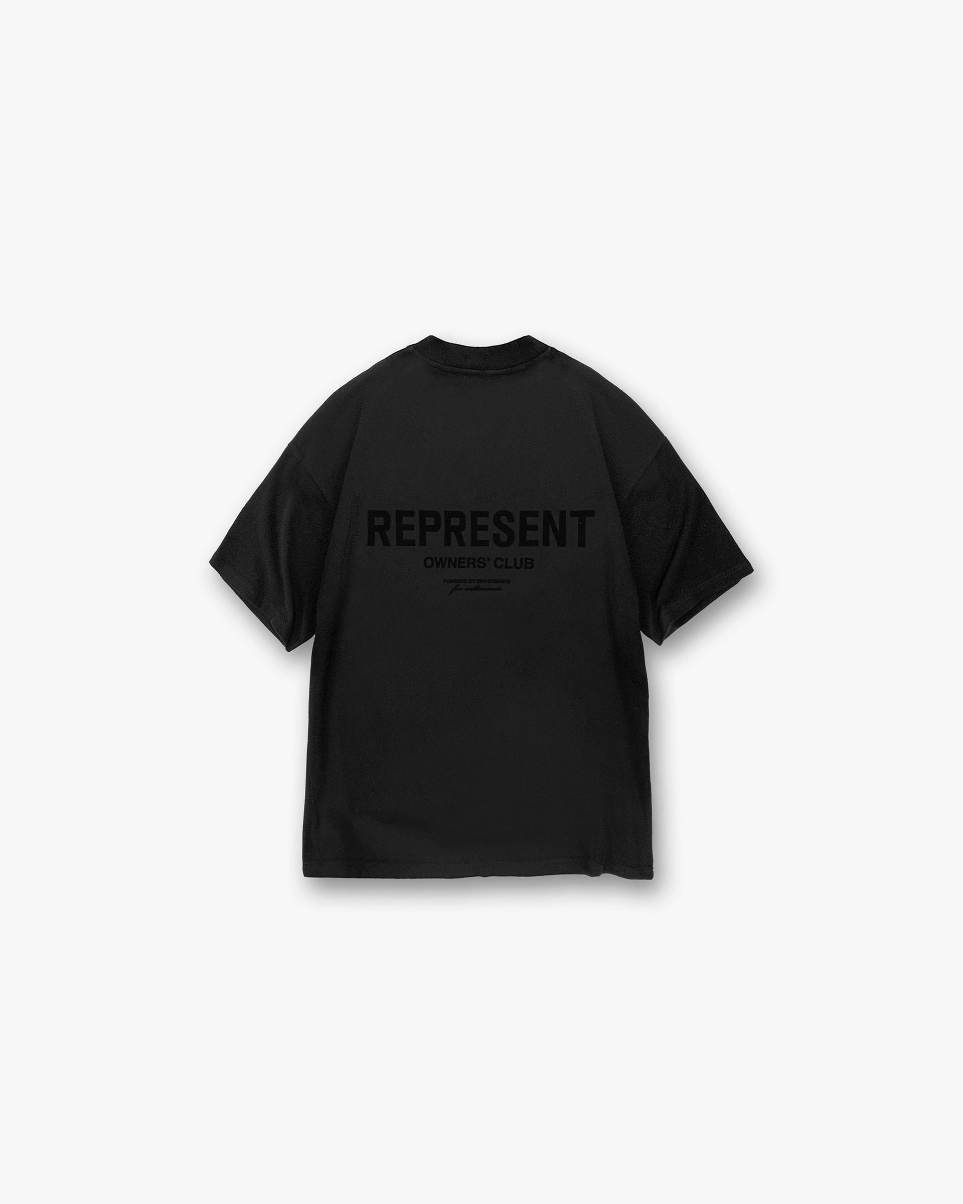 Owners Club Represent Owners Club Flocked T - Shirt - Black