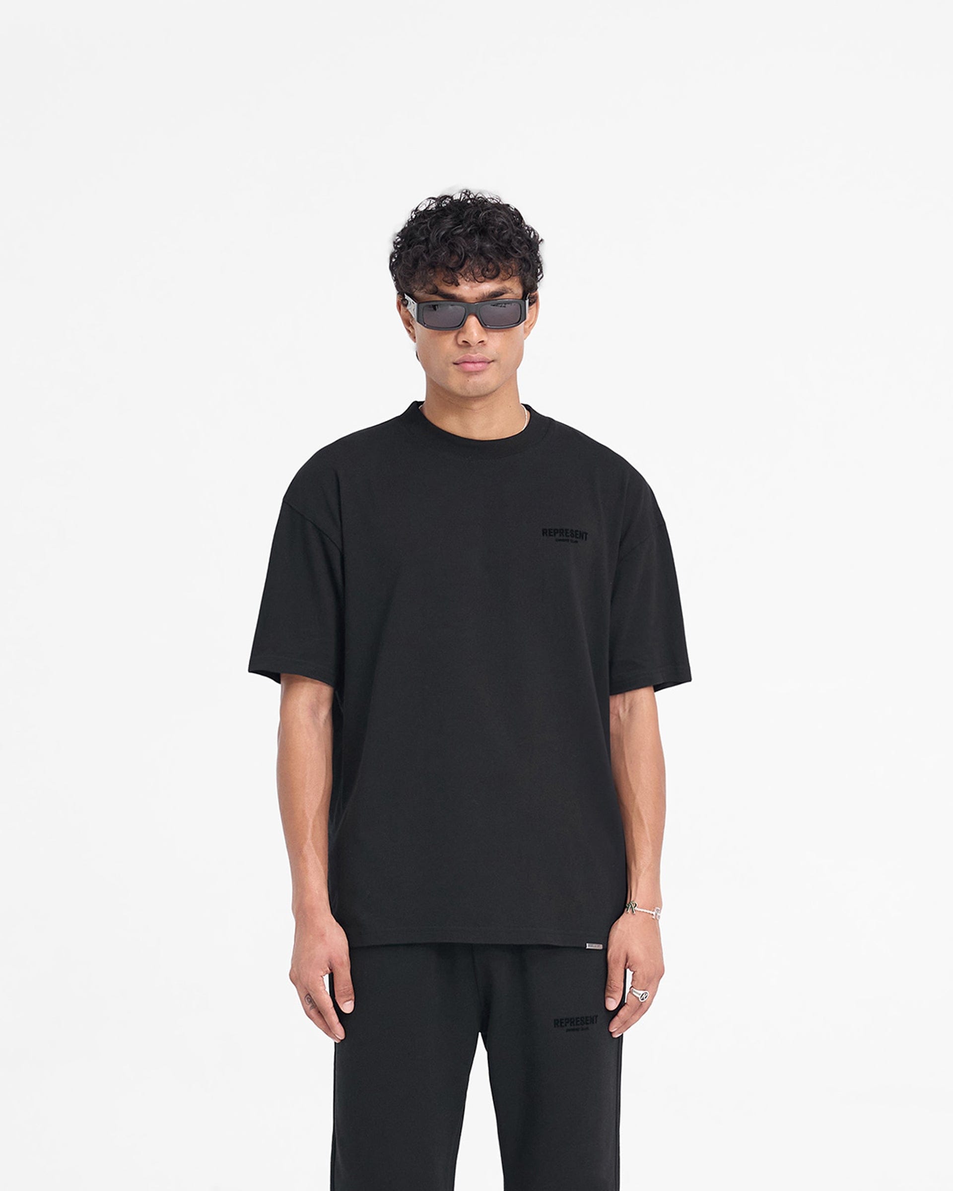 Owners Club Represent Owners Club Flocked T - Shirt - Black